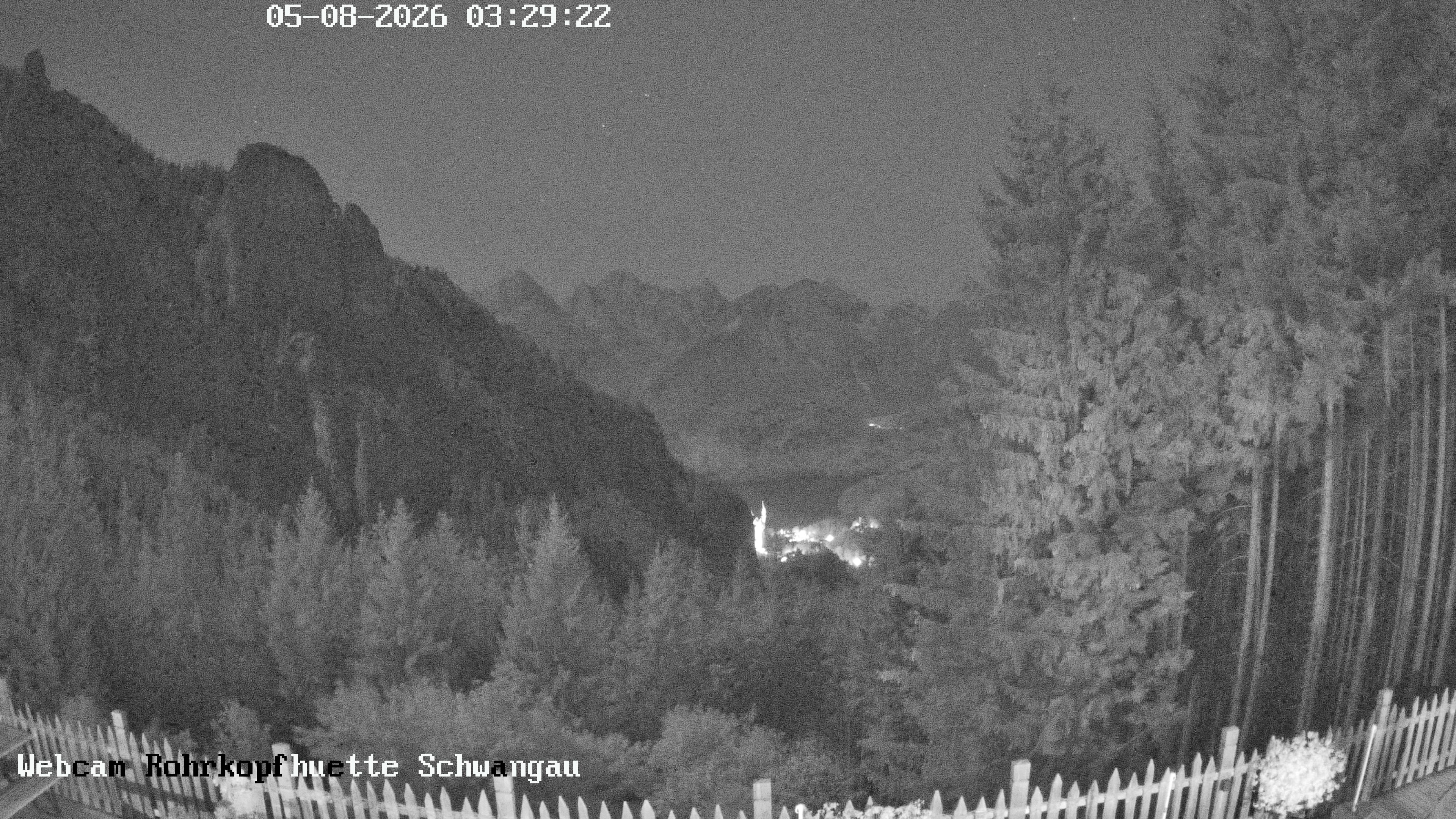 Archiv Foto Webcam Schwangau: Blick von der Rohrkopfhütte ins Tal