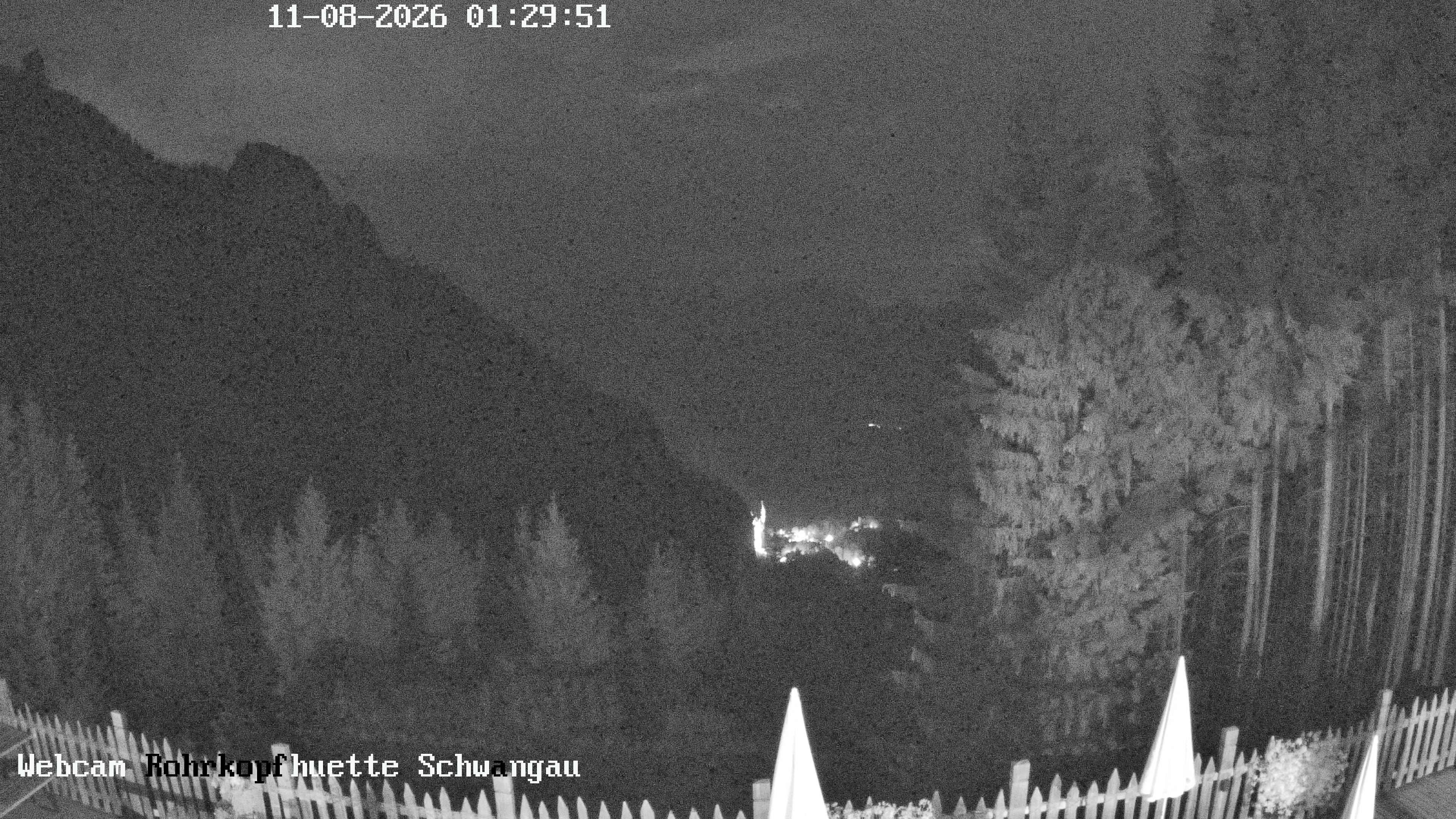 Archiv Foto Webcam Schwangau: Blick von der Rohrkopfhütte ins Tal