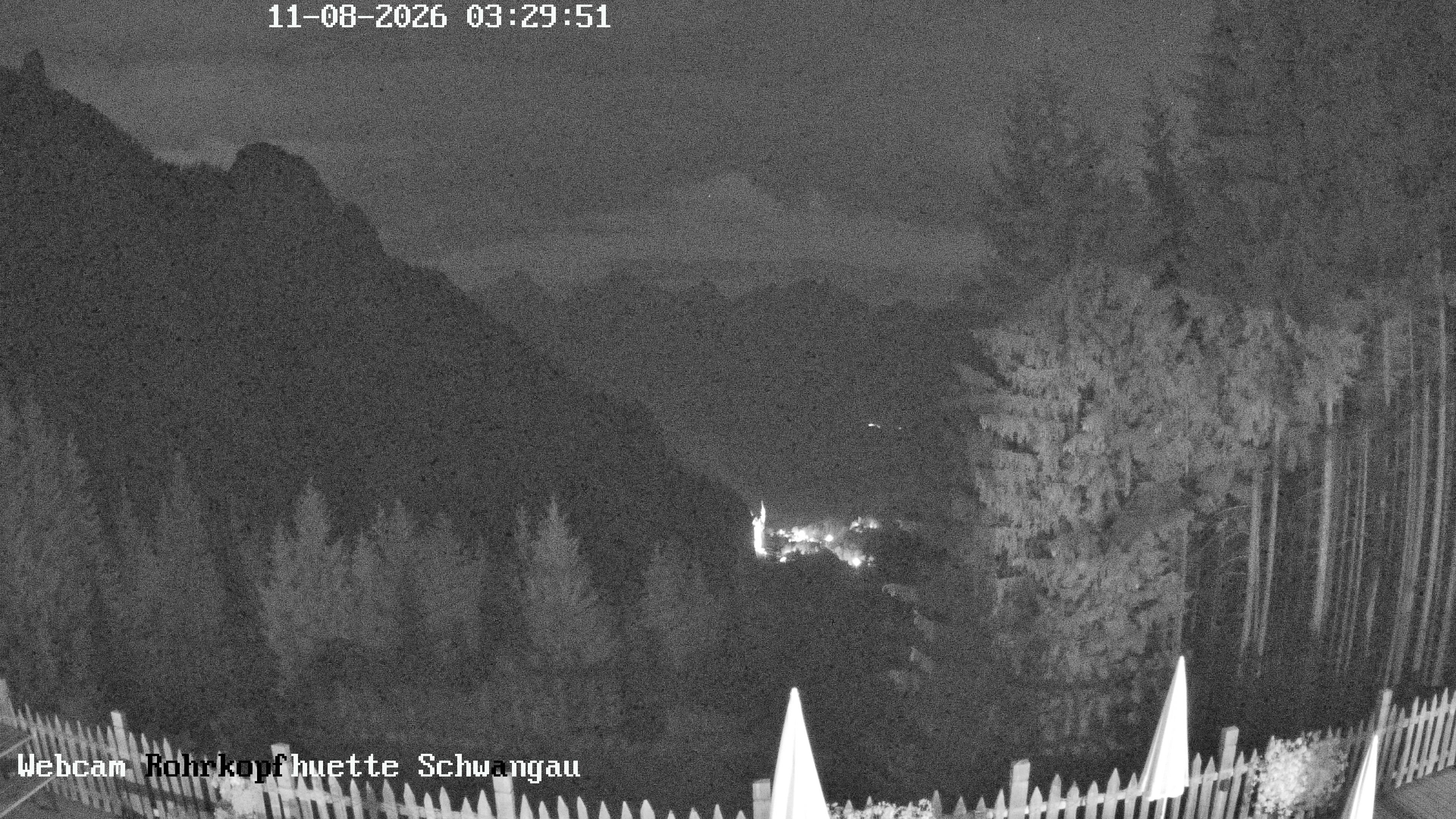 Archiv Foto Webcam Schwangau: Blick von der Rohrkopfhütte ins Tal