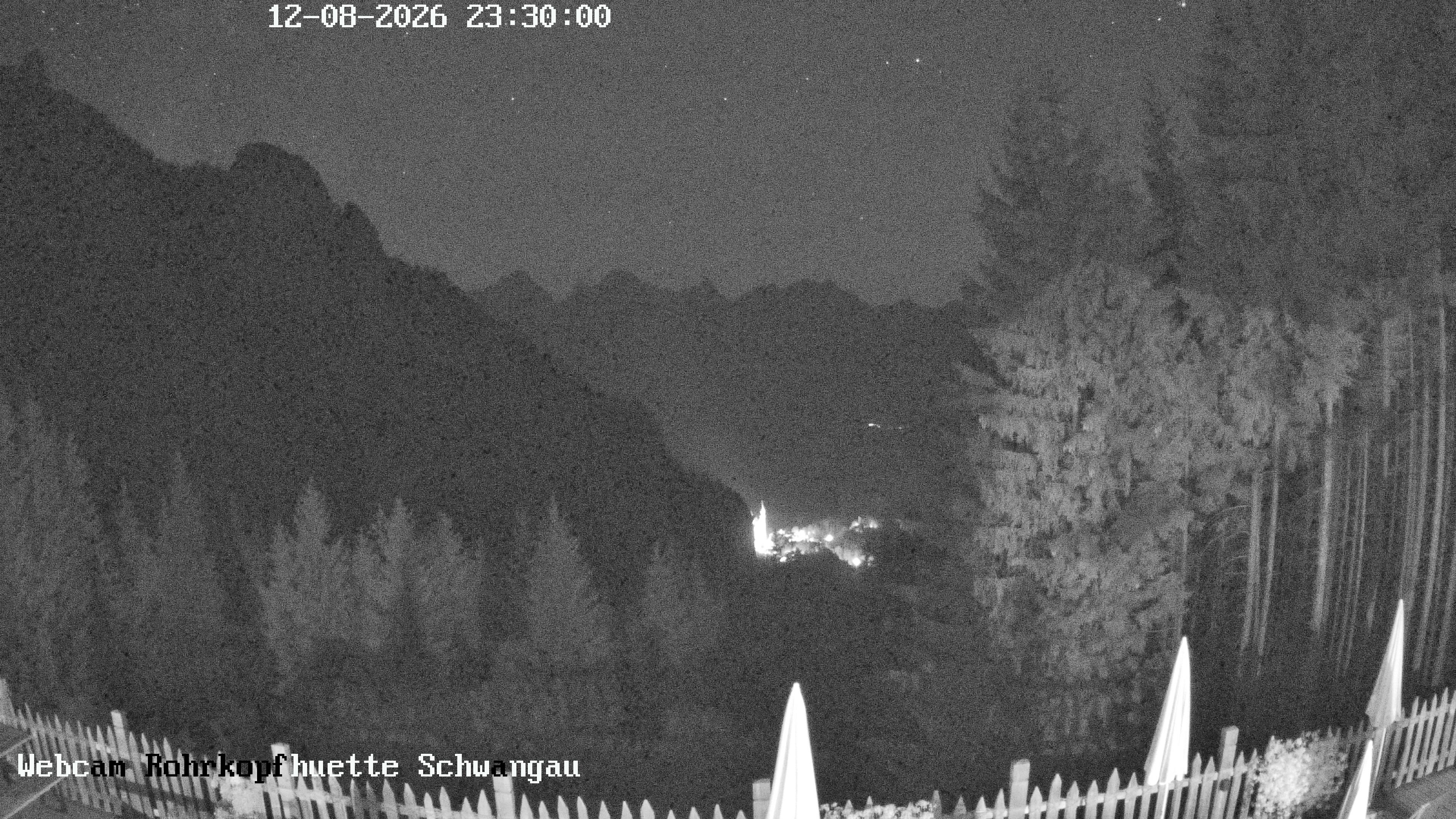 Archiv Foto Webcam Schwangau: Blick von der Rohrkopfhütte ins Tal