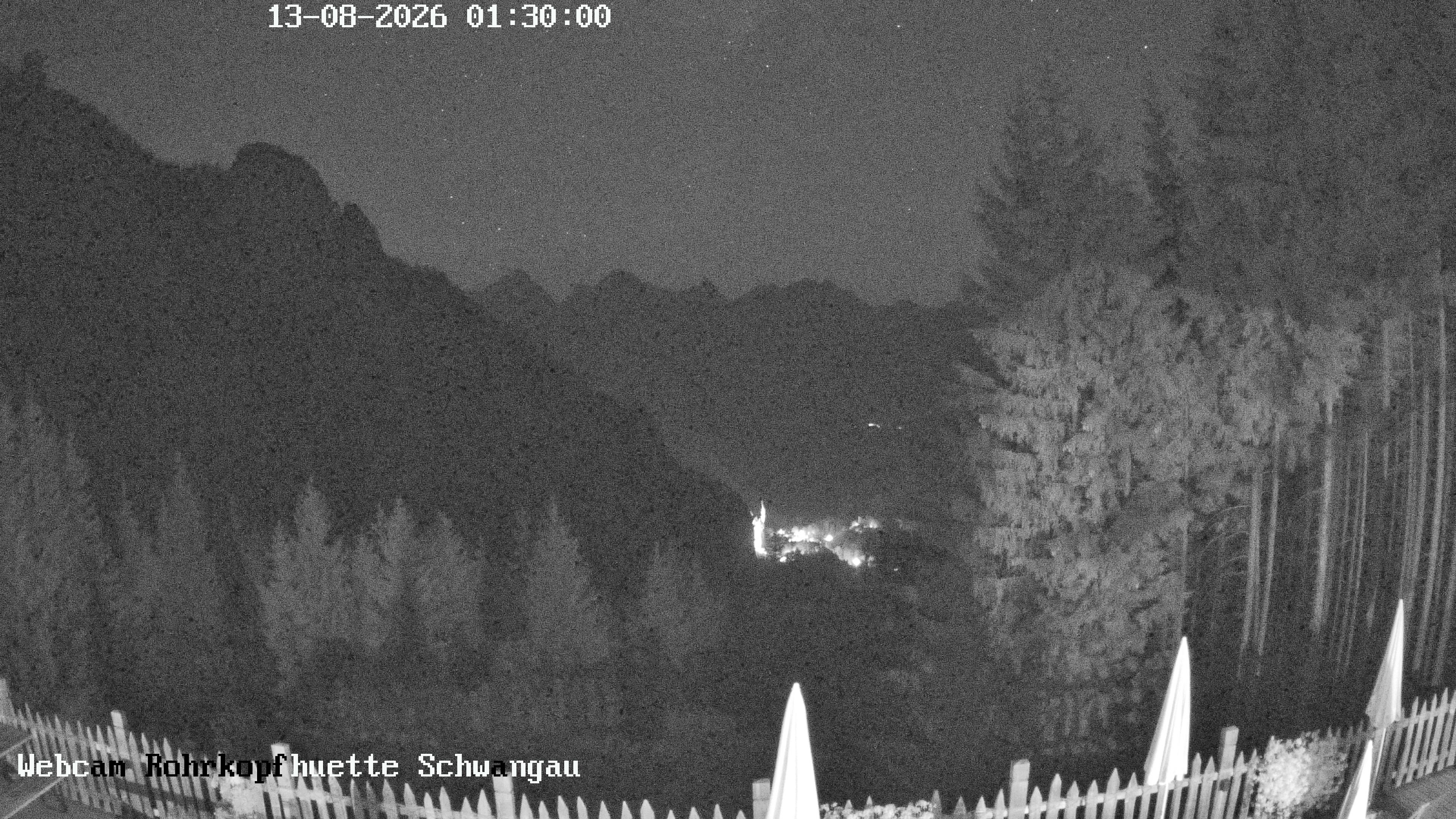 Archiv Foto Webcam Schwangau: Blick von der Rohrkopfhütte ins Tal