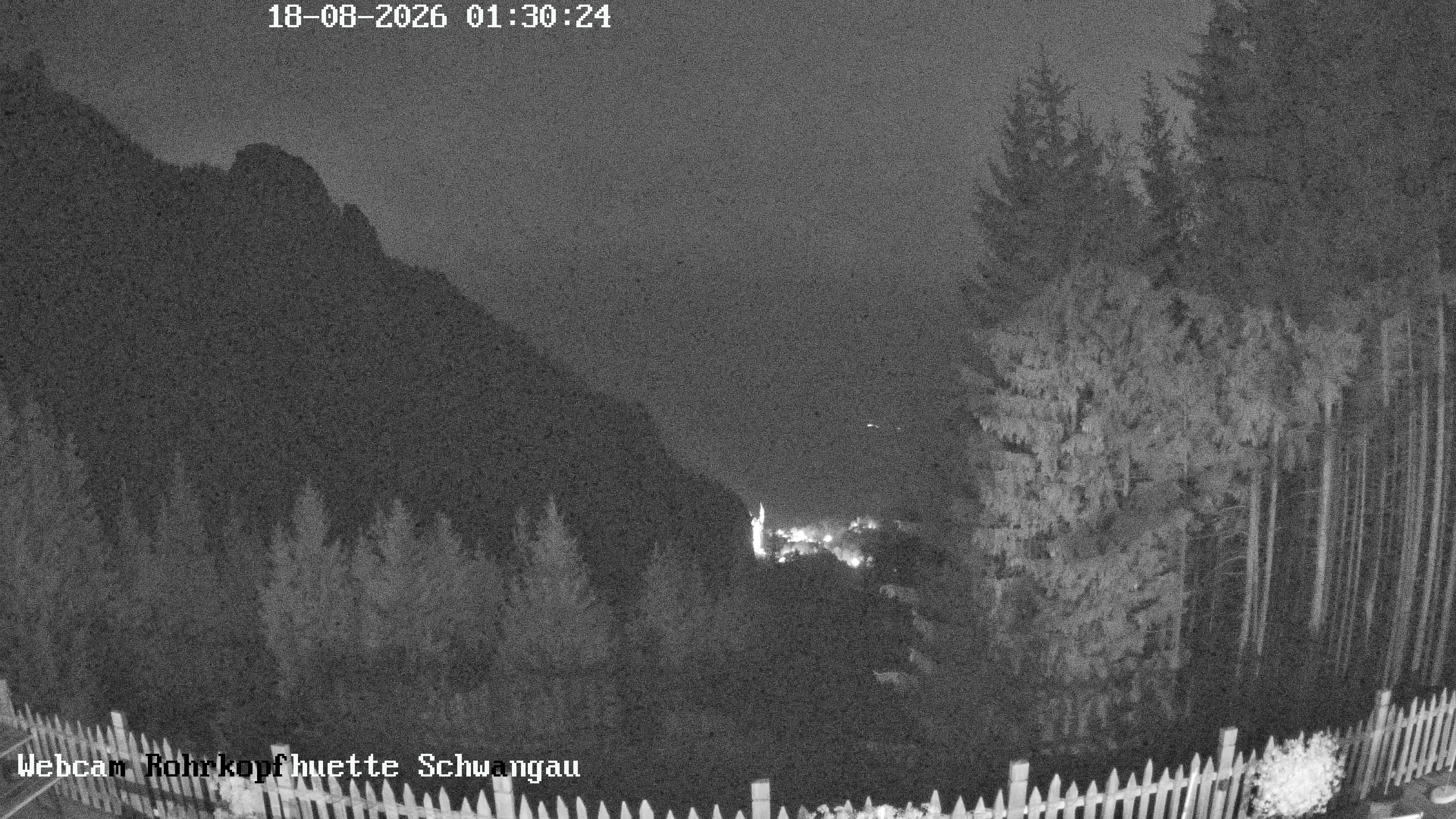 Archiv Foto Webcam Schwangau: Blick von der Rohrkopfhütte ins Tal