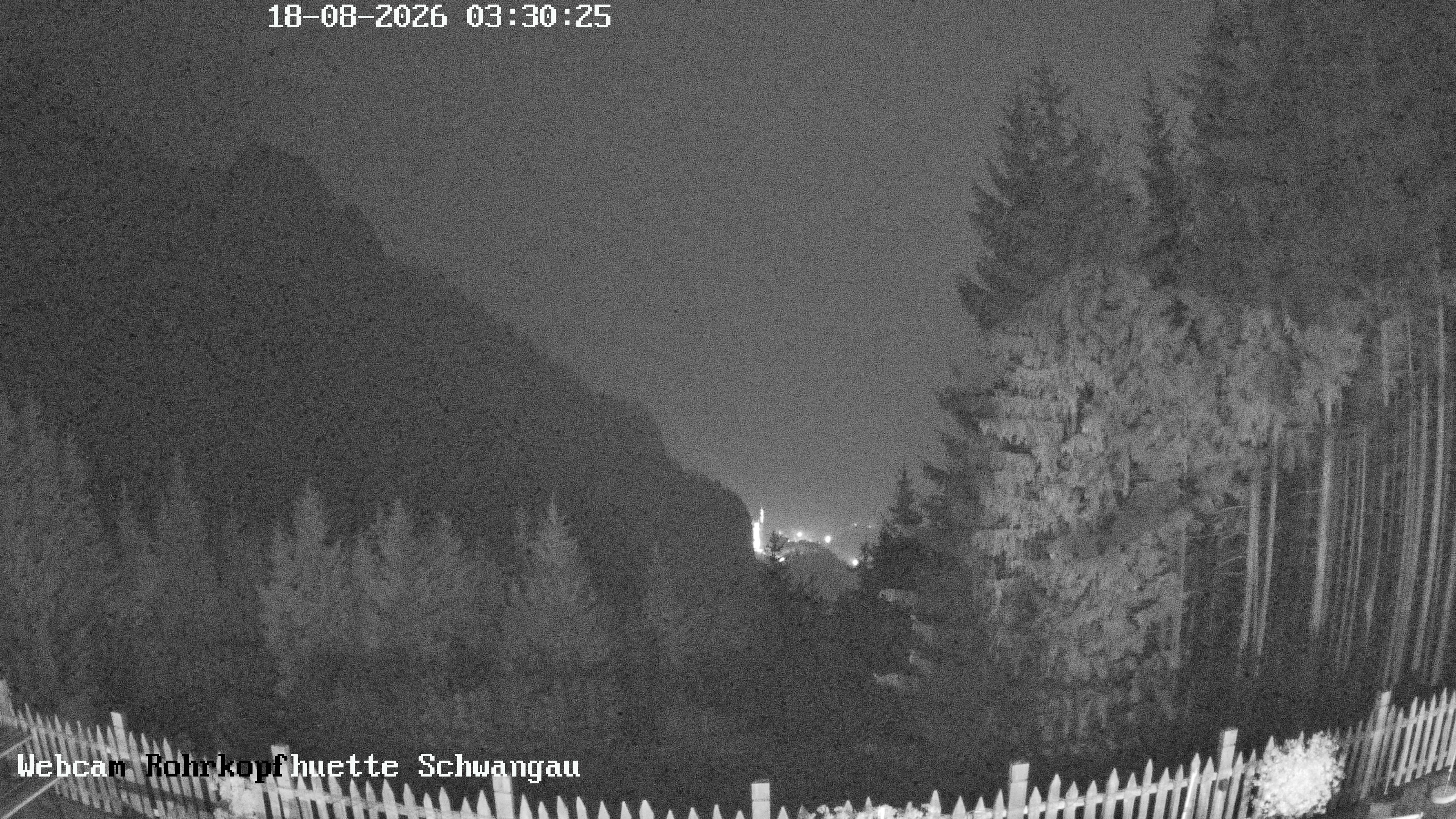 Archiv Foto Webcam Schwangau: Blick von der Rohrkopfhütte ins Tal