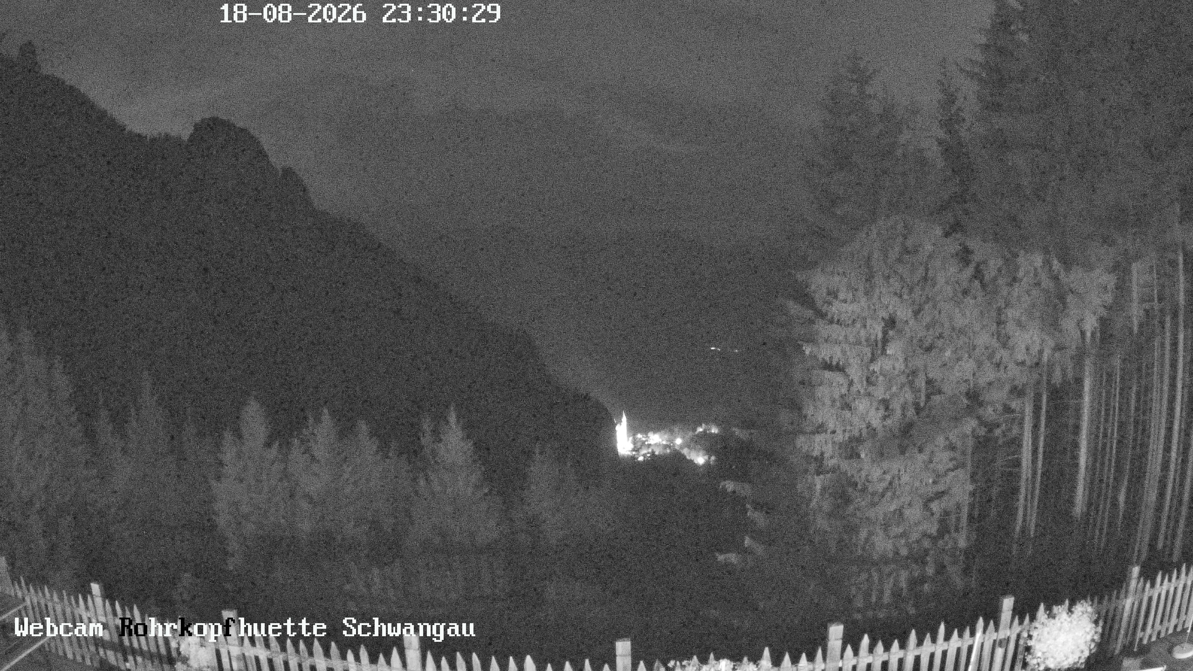 Archiv Foto Webcam Schwangau: Blick von der Rohrkopfhütte ins Tal
