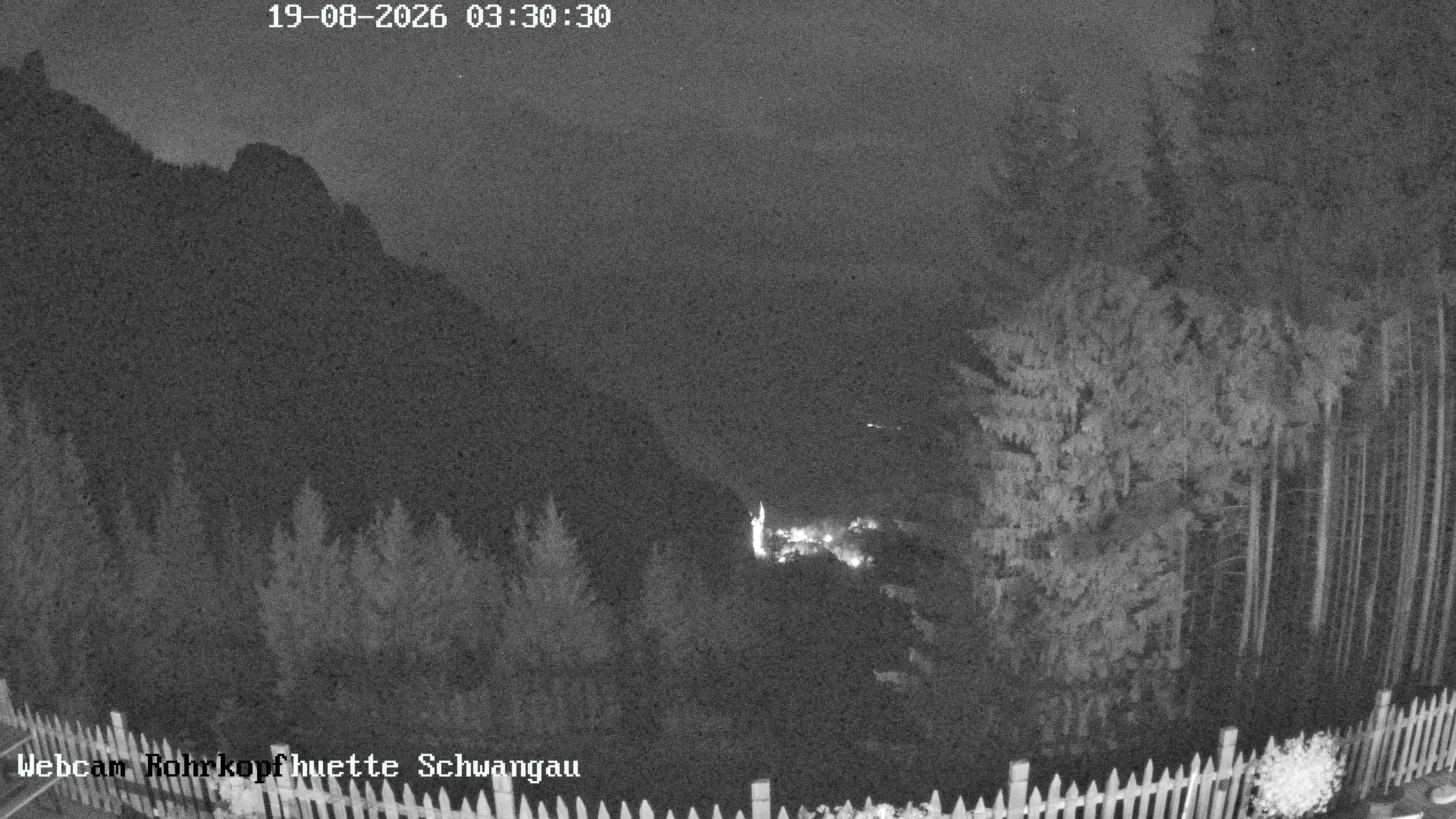 Archiv Foto Webcam Schwangau: Blick von der Rohrkopfhütte ins Tal