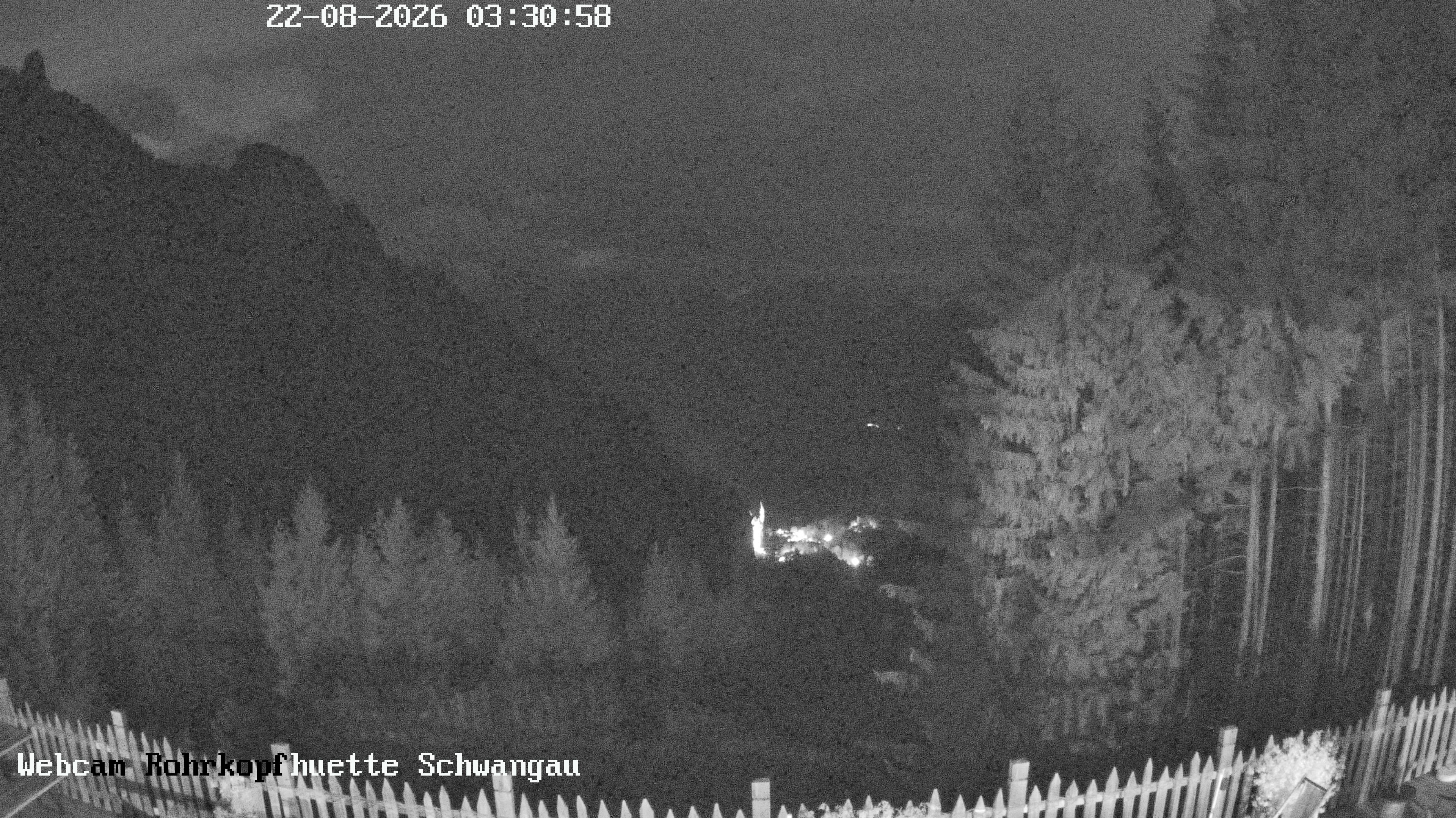 Archiv Foto Webcam Schwangau: Blick von der Rohrkopfhütte ins Tal