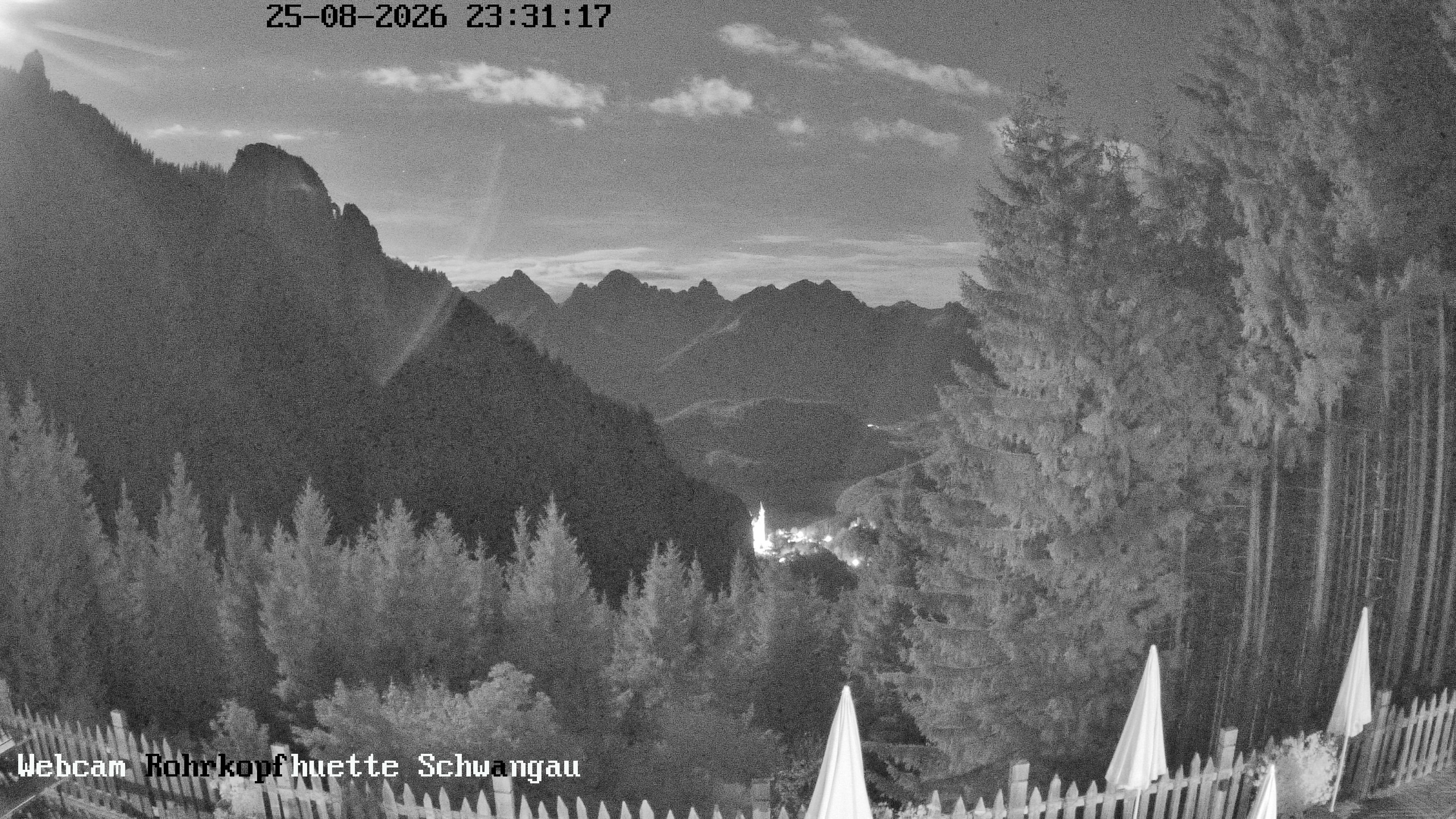 Archiv Foto Webcam Schwangau: Blick von der Rohrkopfhütte ins Tal