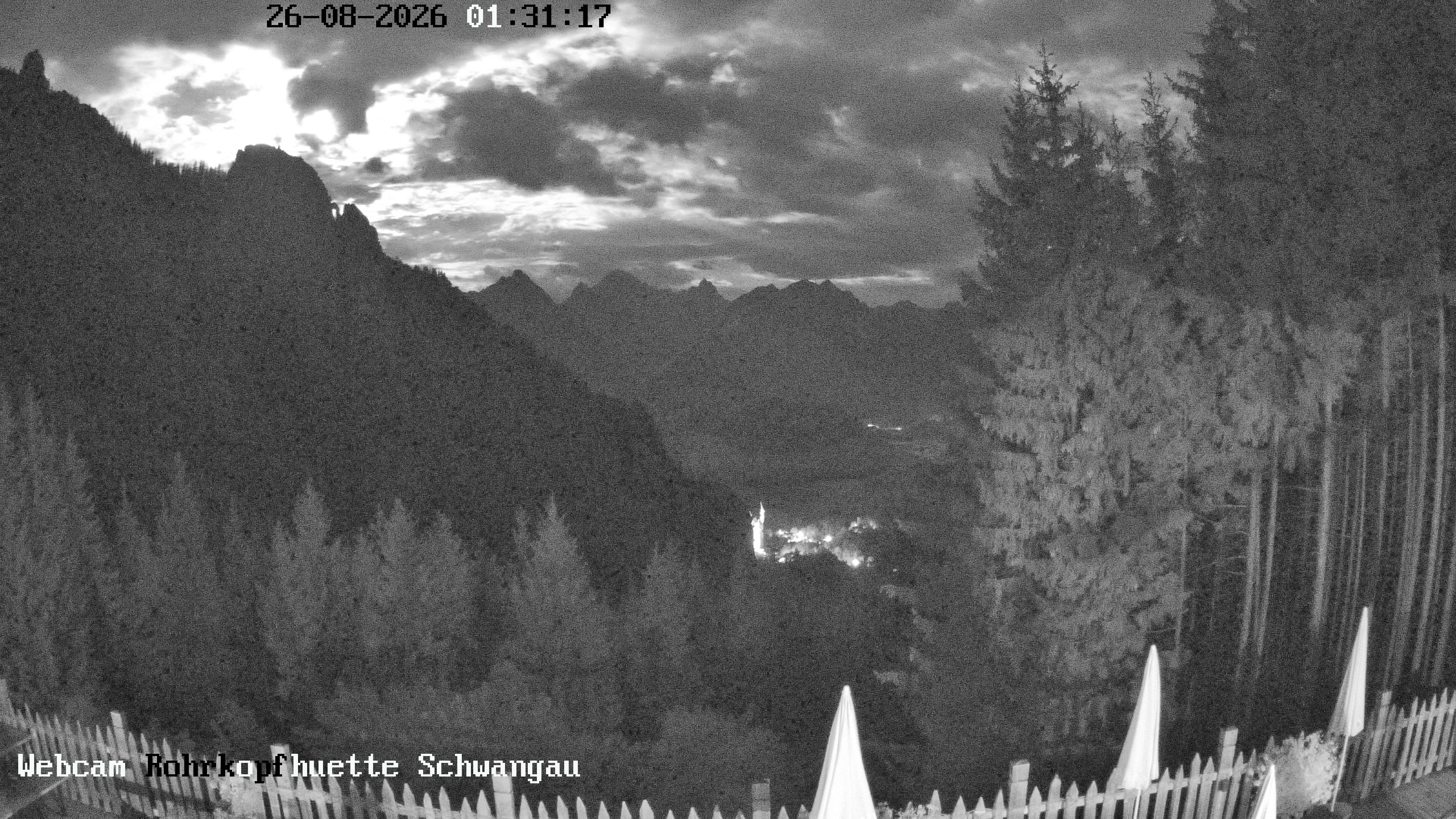 Archiv Foto Webcam Schwangau: Blick von der Rohrkopfhütte ins Tal