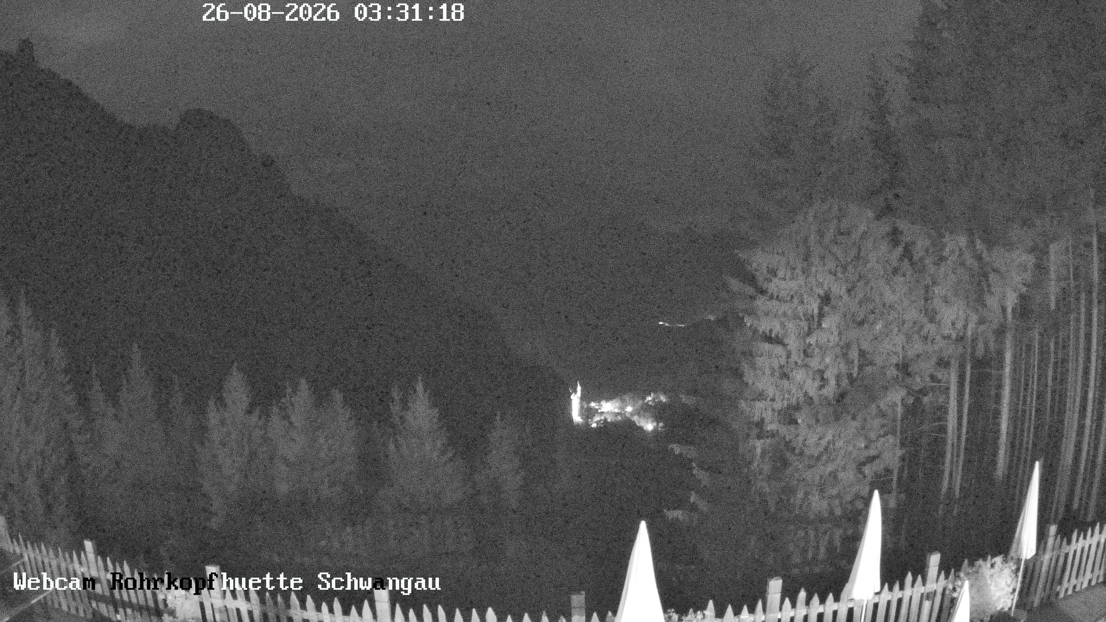 Archiv Foto Webcam Schwangau: Blick von der Rohrkopfhütte ins Tal