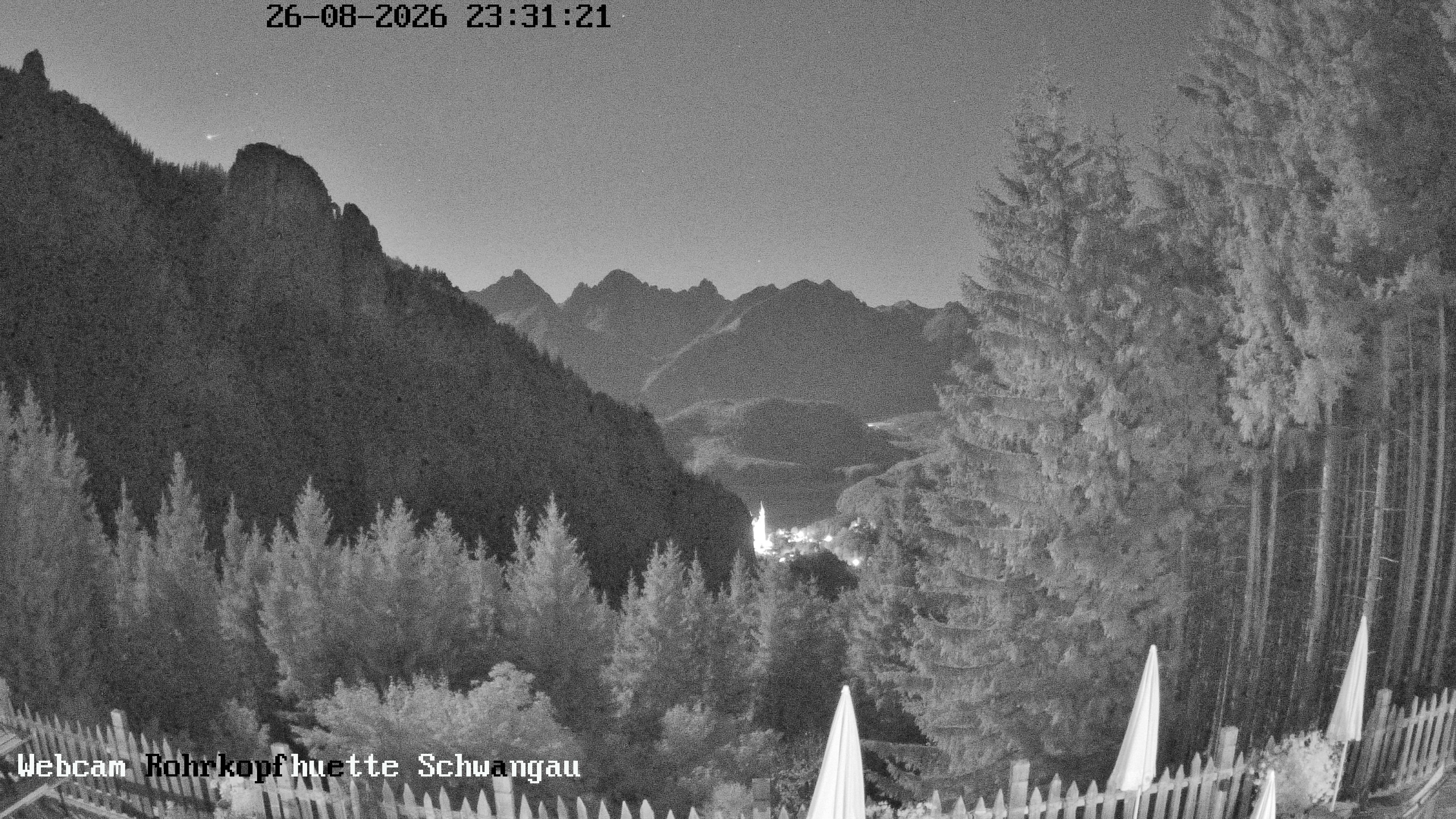 Archiv Foto Webcam Schwangau: Blick von der Rohrkopfhütte ins Tal