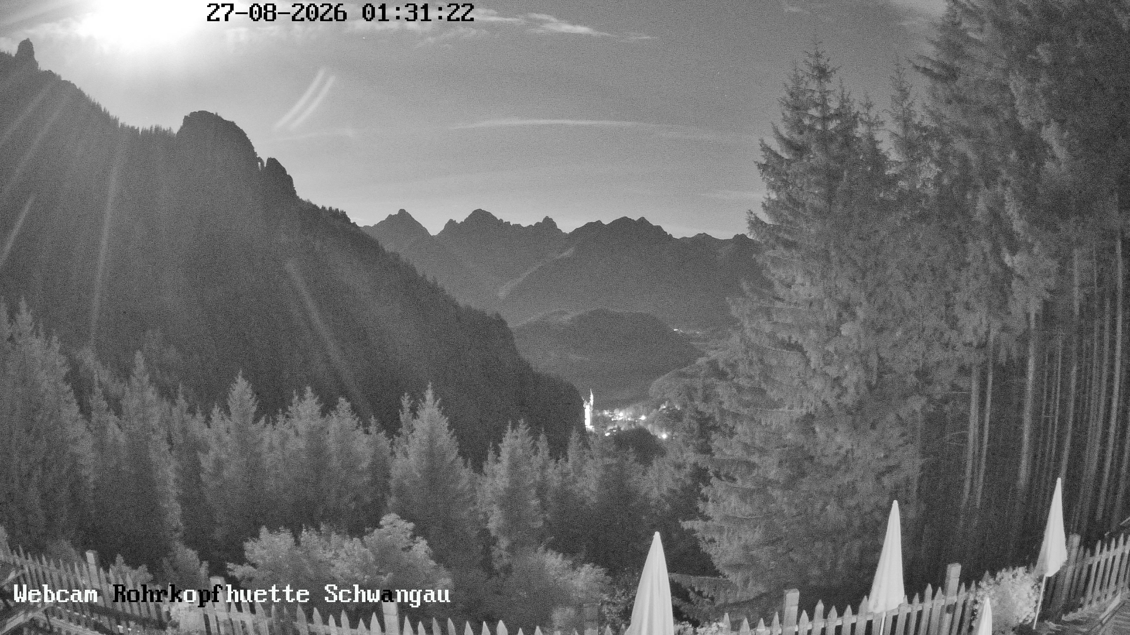 Archiv Foto Webcam Schwangau: Blick von der Rohrkopfhütte ins Tal