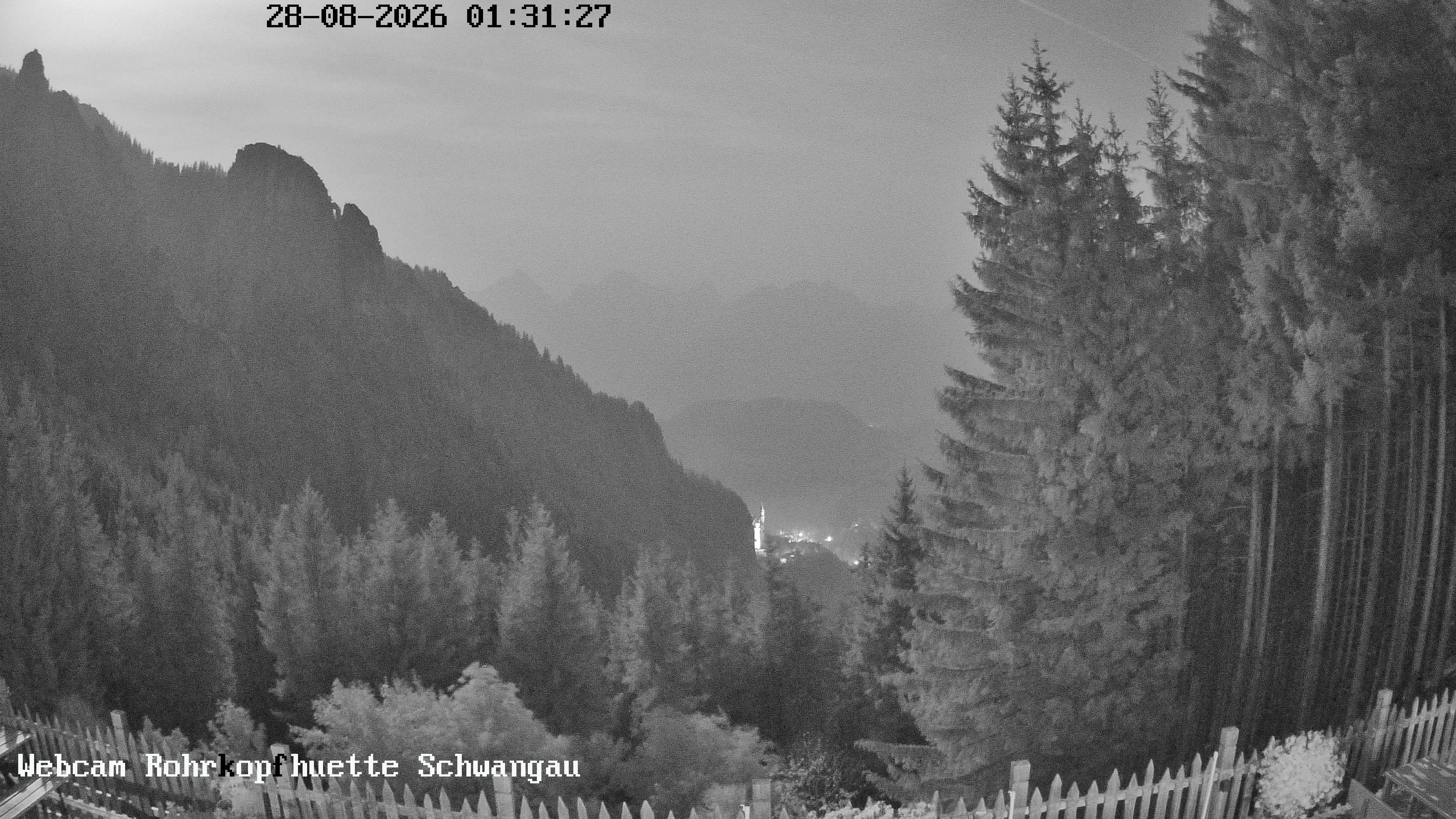 Archiv Foto Webcam Schwangau: Blick von der Rohrkopfhütte ins Tal
