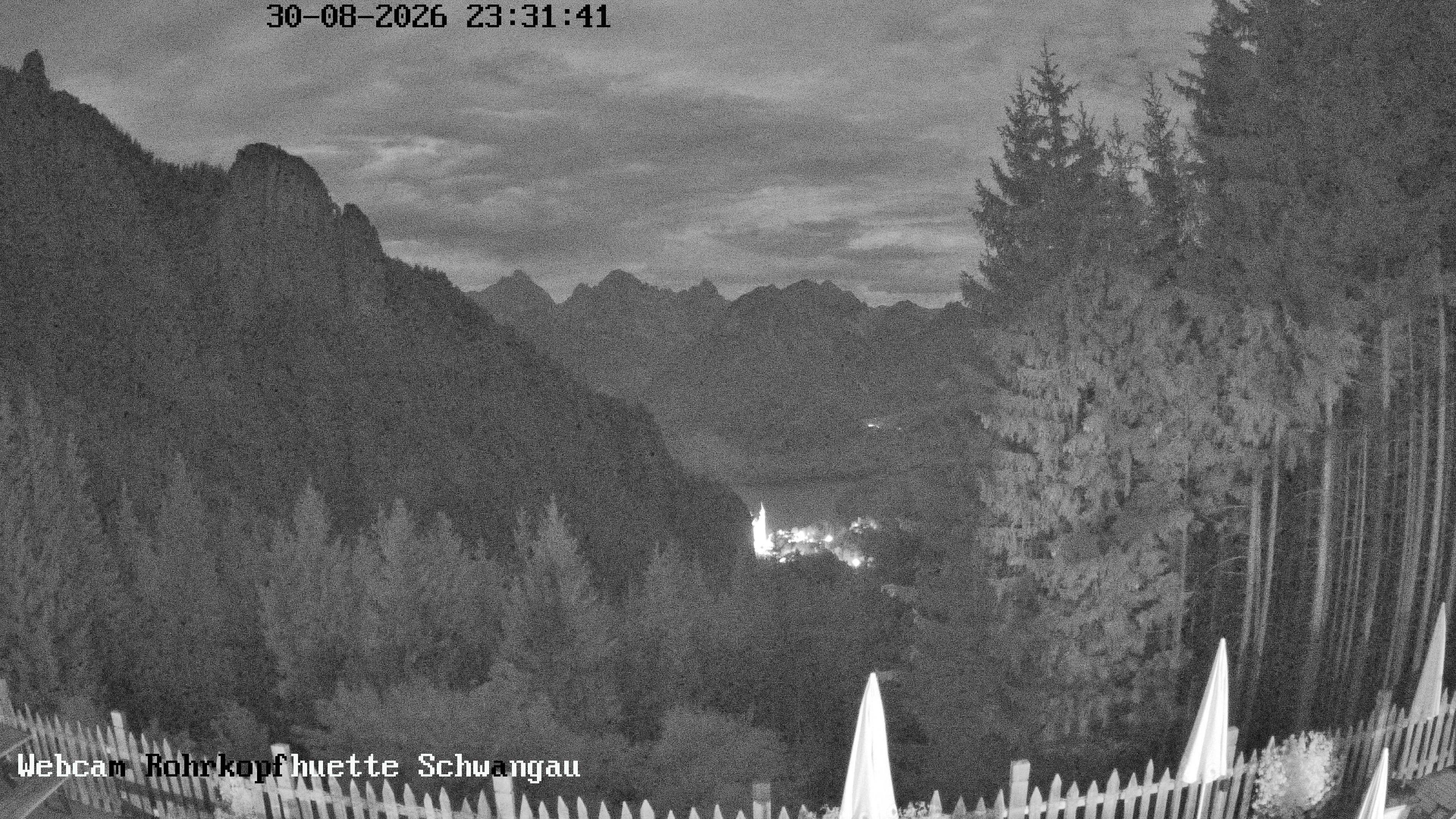 Archiv Foto Webcam Schwangau: Blick von der Rohrkopfhütte ins Tal
