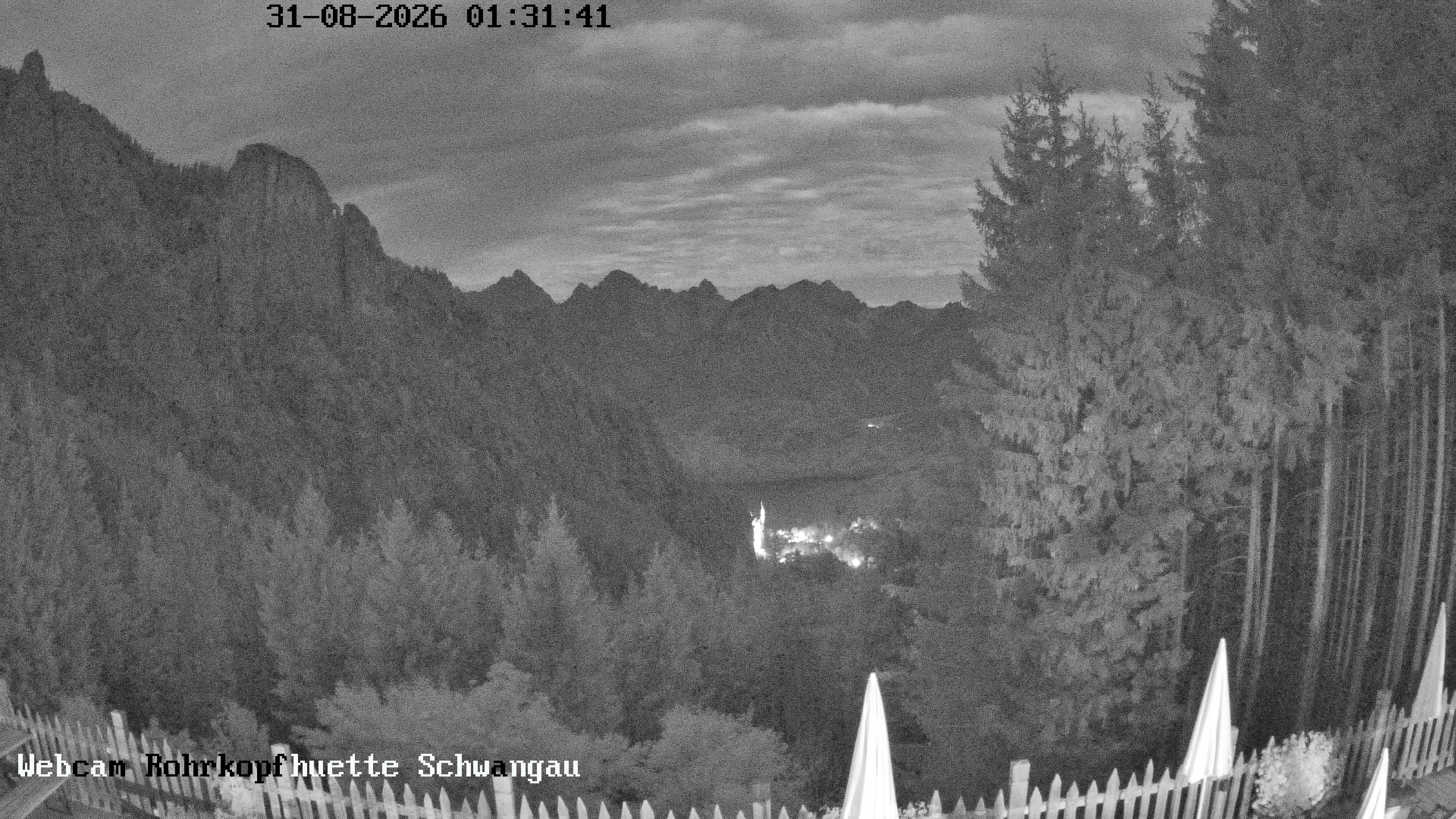 Archiv Foto Webcam Schwangau: Blick von der Rohrkopfhütte ins Tal