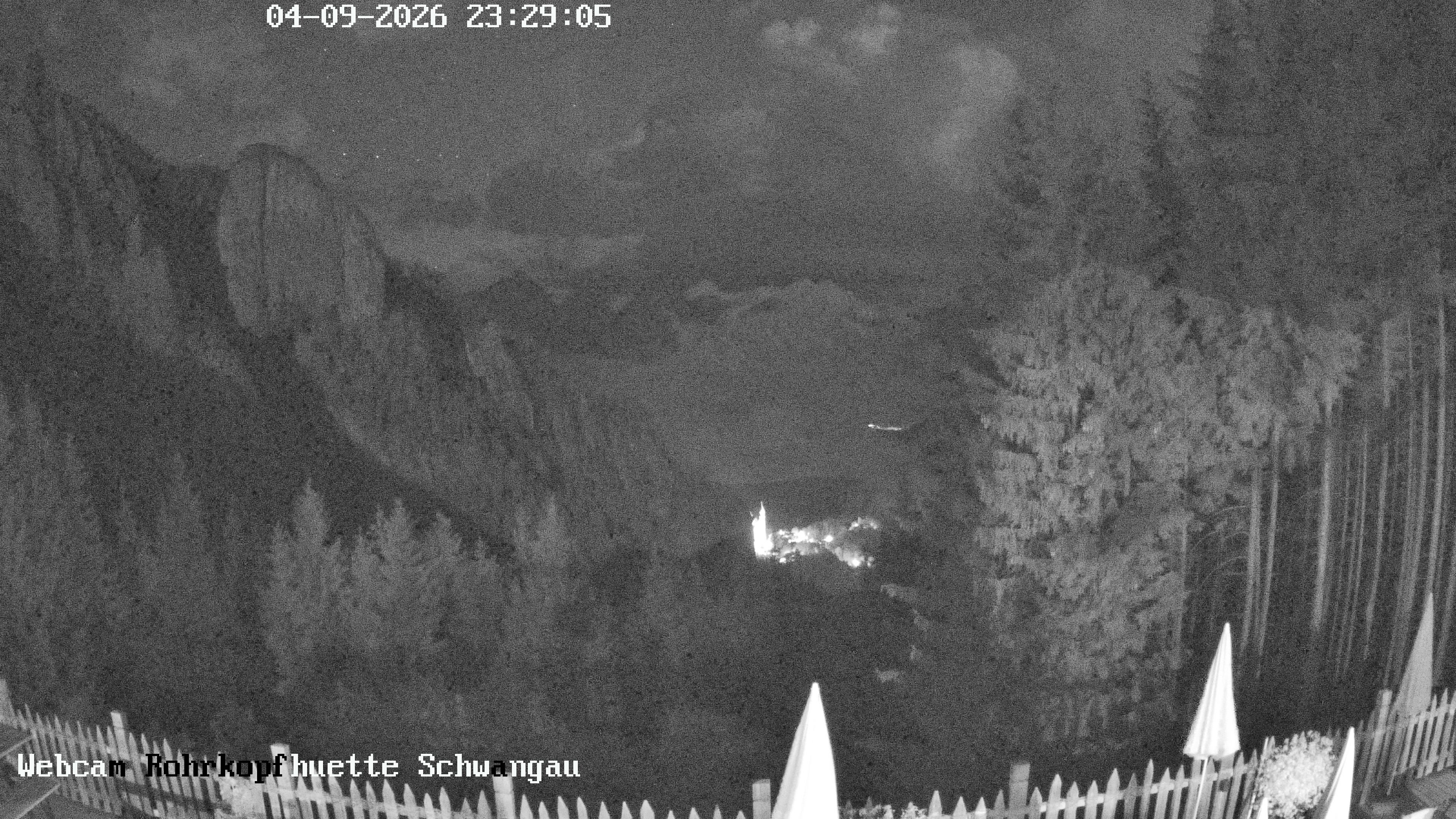 Archiv Foto Webcam Schwangau: Blick von der Rohrkopfhütte ins Tal