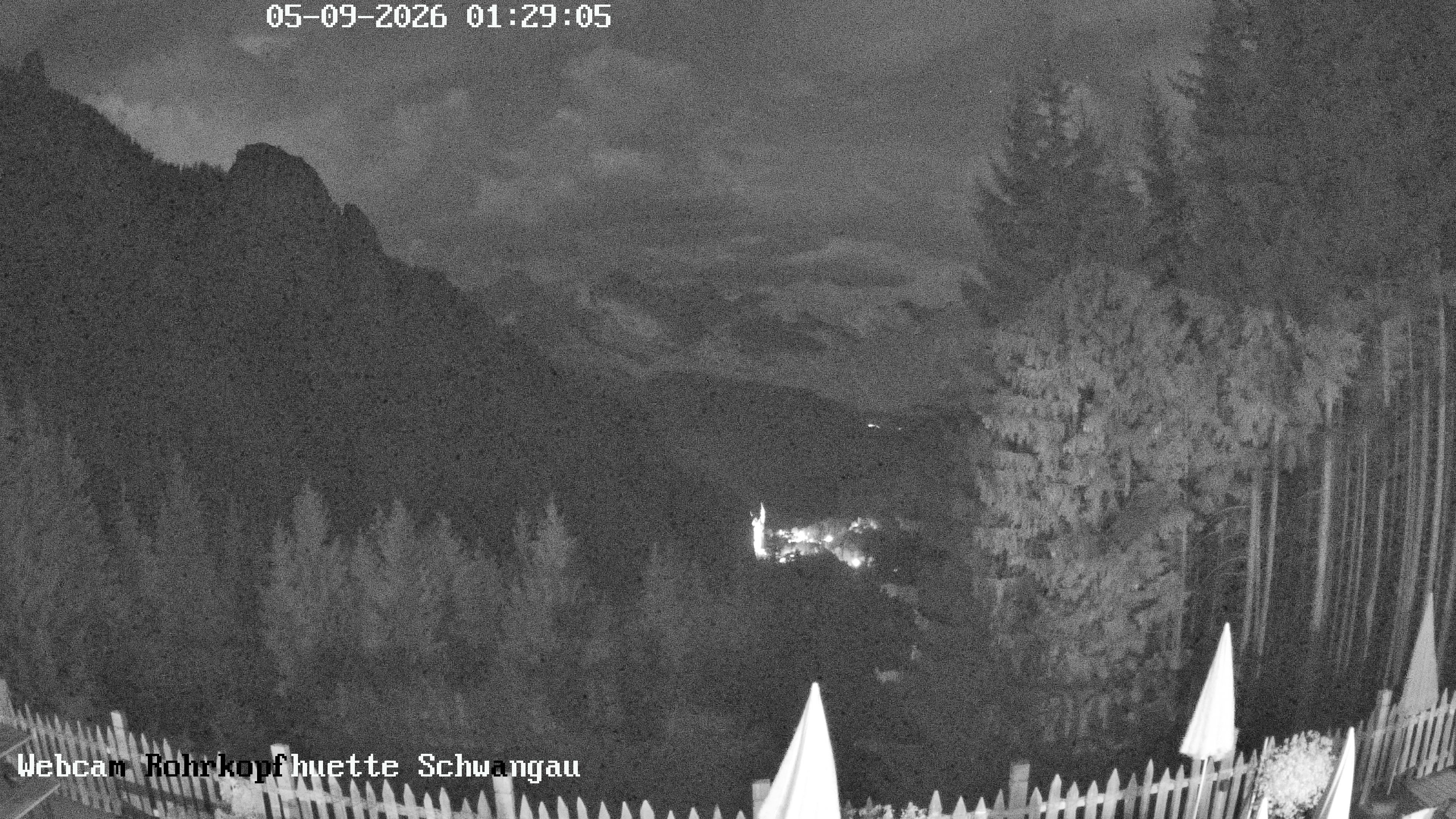 Archiv Foto Webcam Schwangau: Blick von der Rohrkopfhütte ins Tal