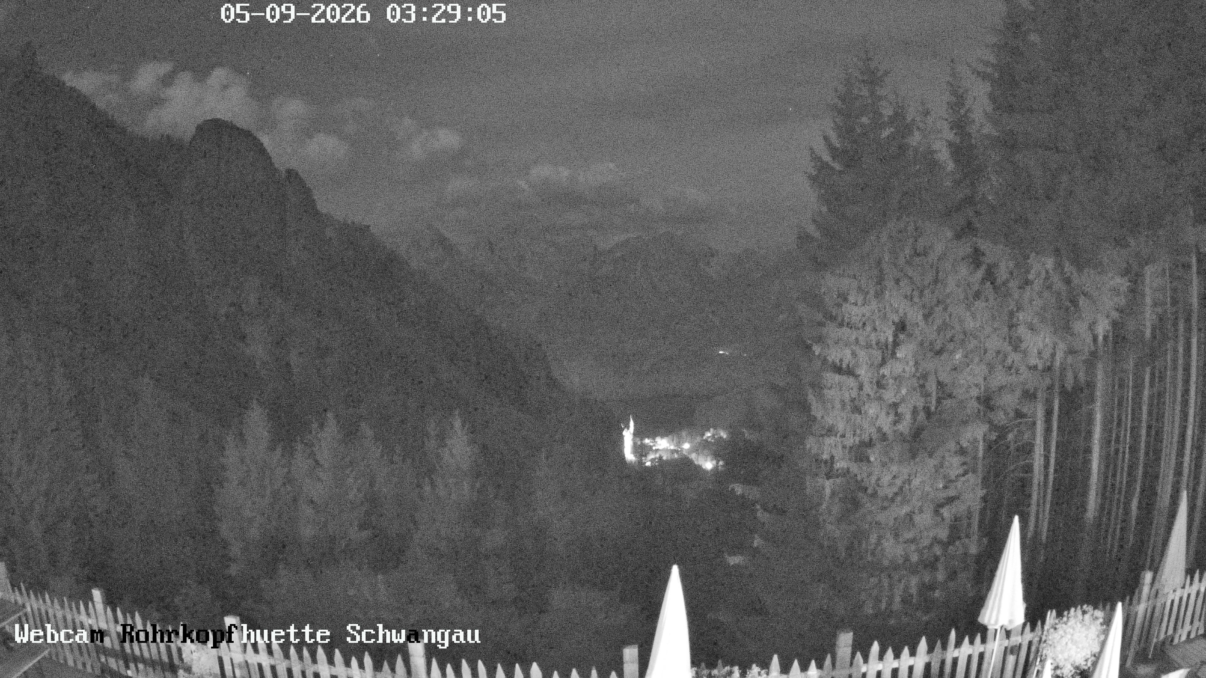 Archiv Foto Webcam Schwangau: Blick von der Rohrkopfhütte ins Tal