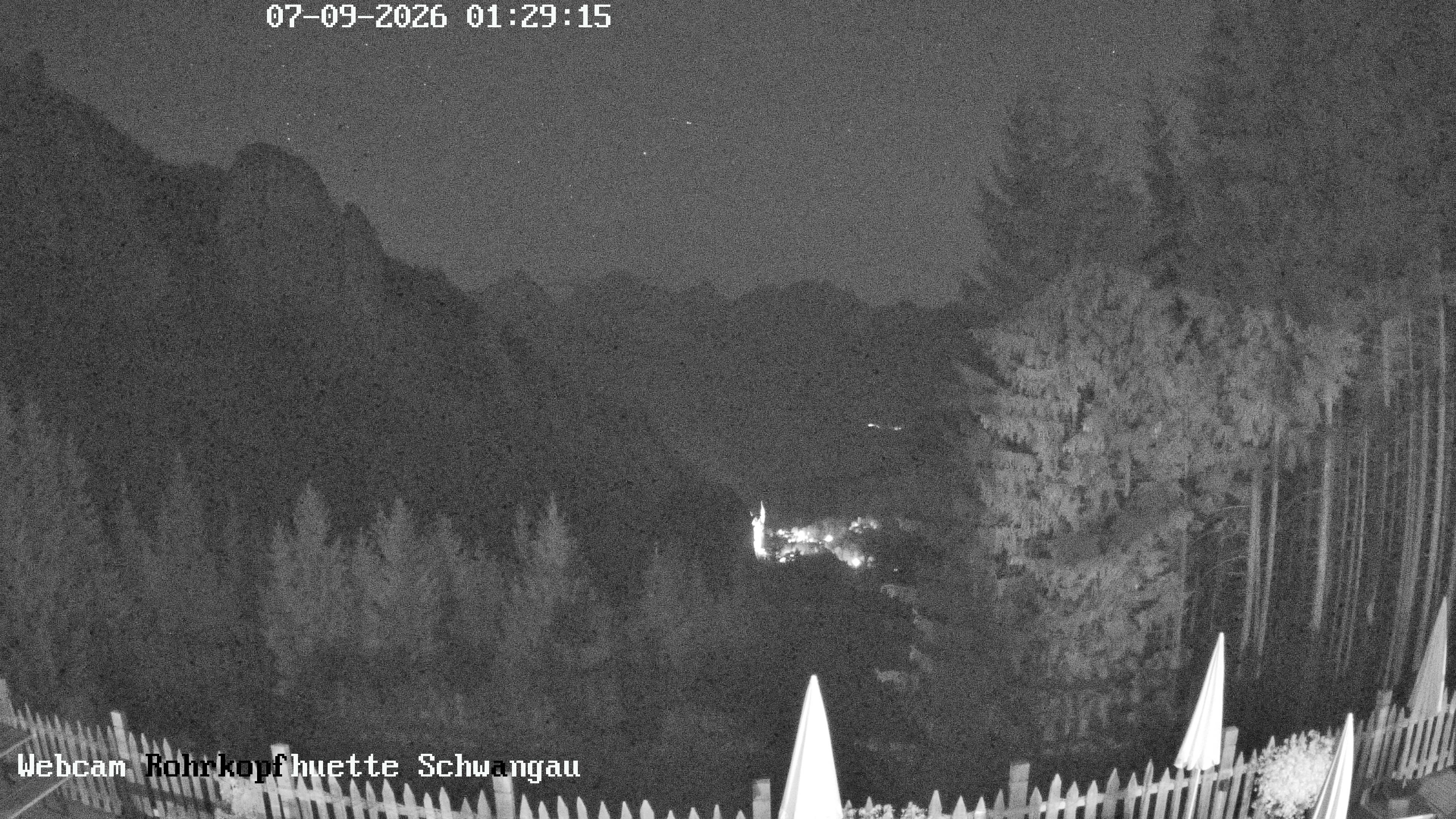 Archiv Foto Webcam Schwangau: Blick von der Rohrkopfhütte ins Tal