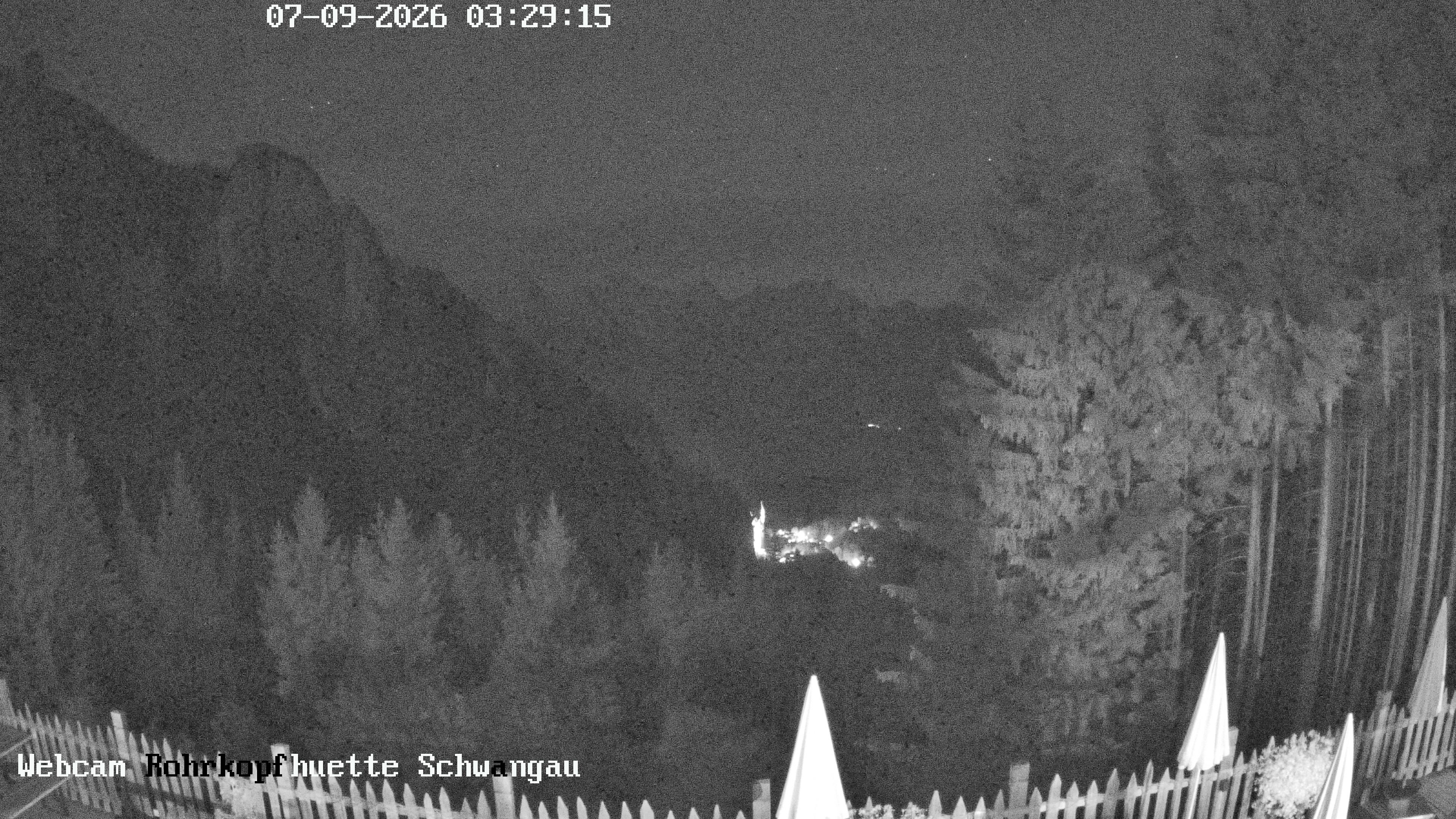 Archiv Foto Webcam Schwangau: Blick von der Rohrkopfhütte ins Tal