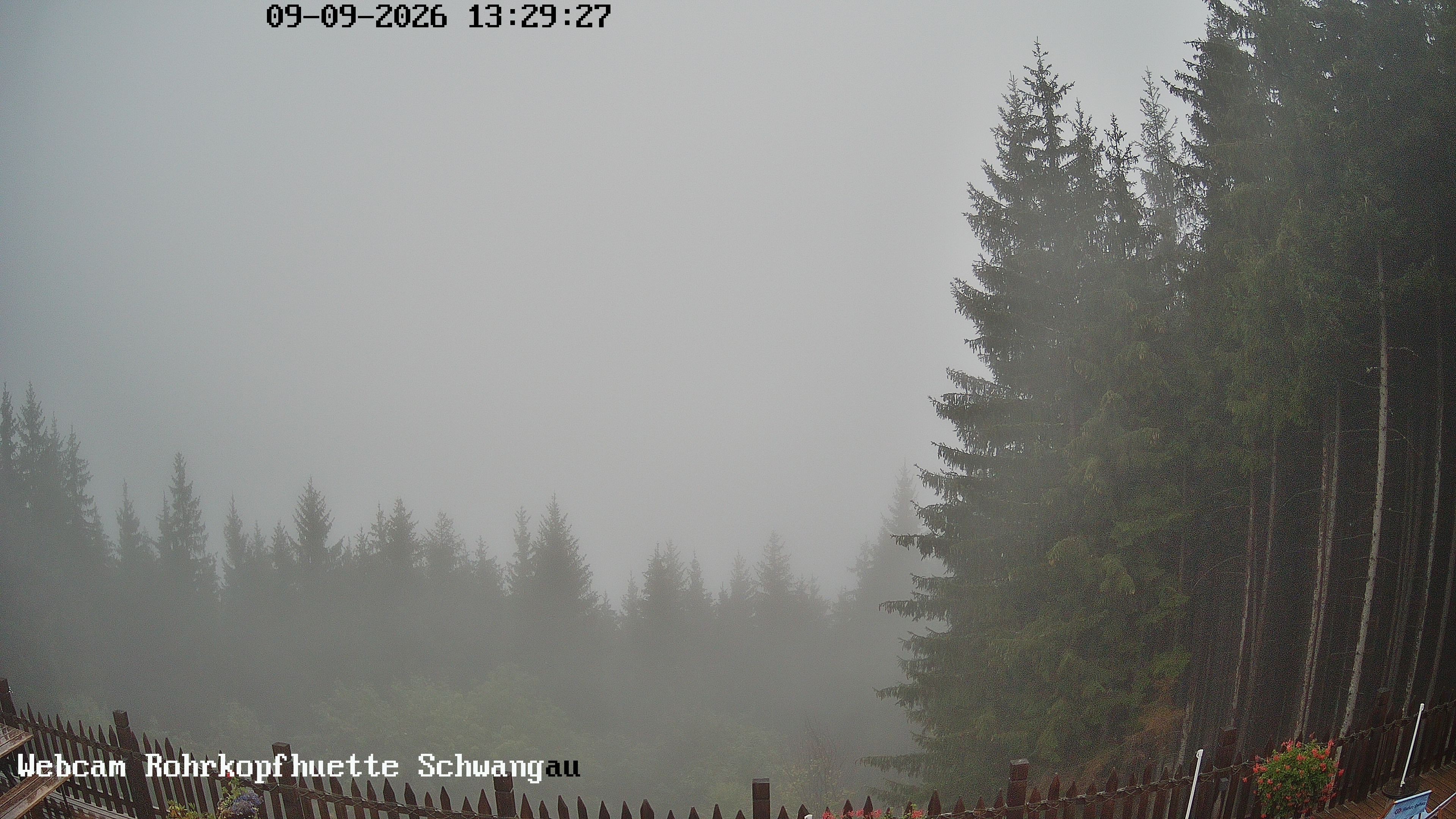 Archiv Foto Webcam Schwangau: Blick von der Rohrkopfhütte ins Tal