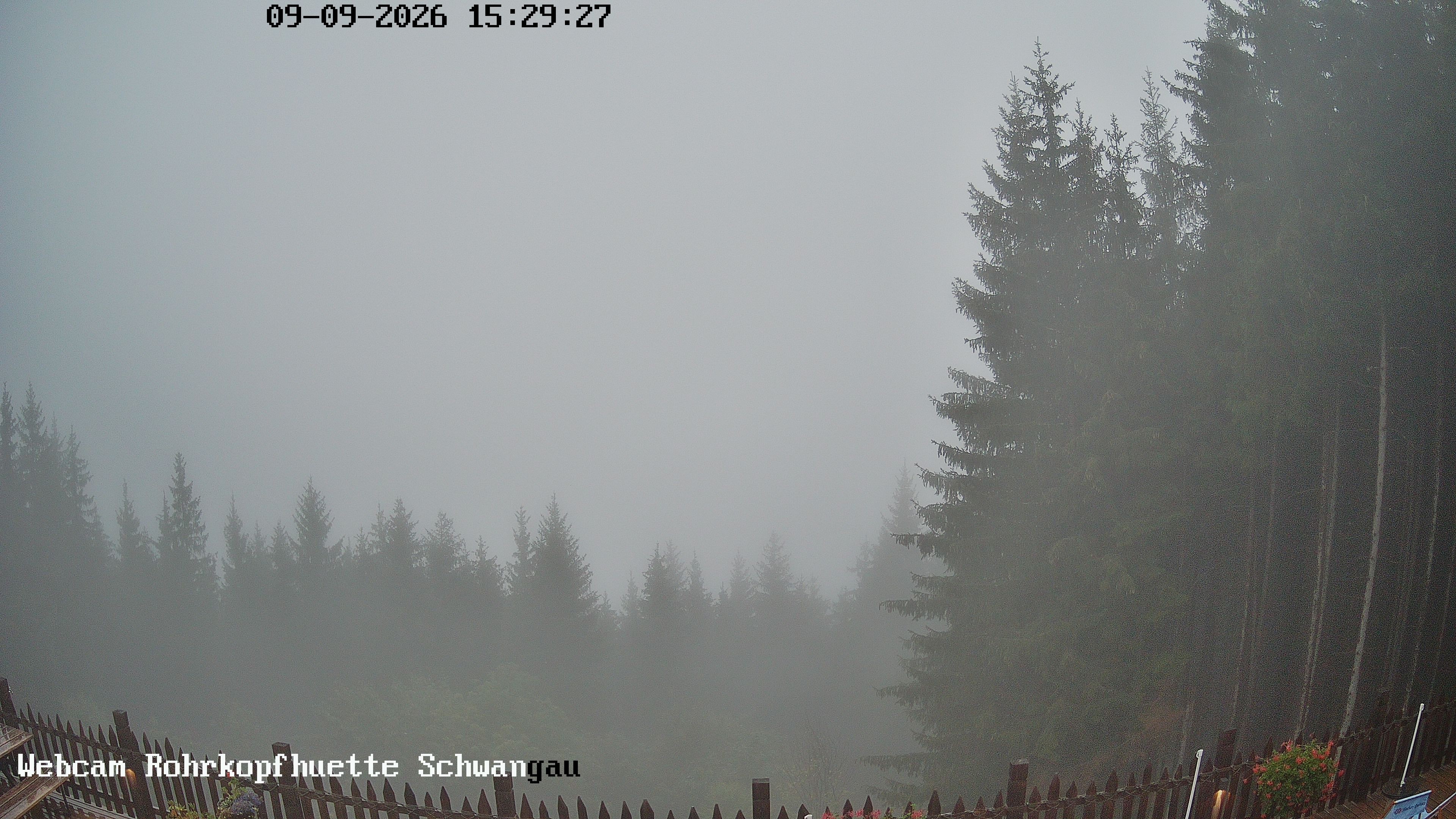Archiv Foto Webcam Schwangau: Blick von der Rohrkopfhütte ins Tal