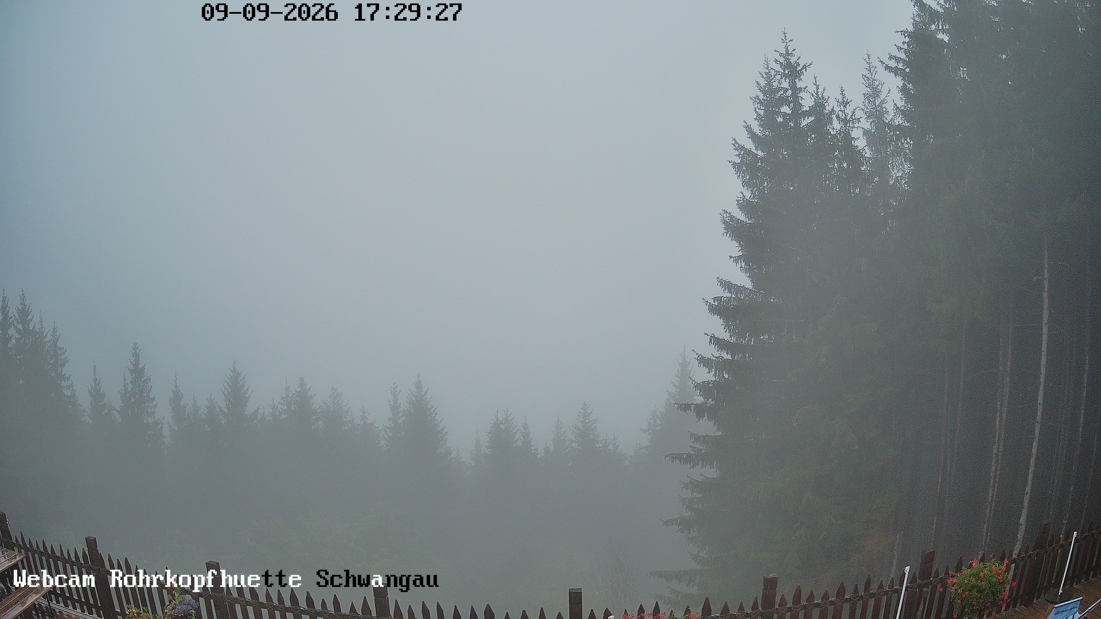 Archiv Foto Webcam Schwangau: Blick von der Rohrkopfhütte ins Tal