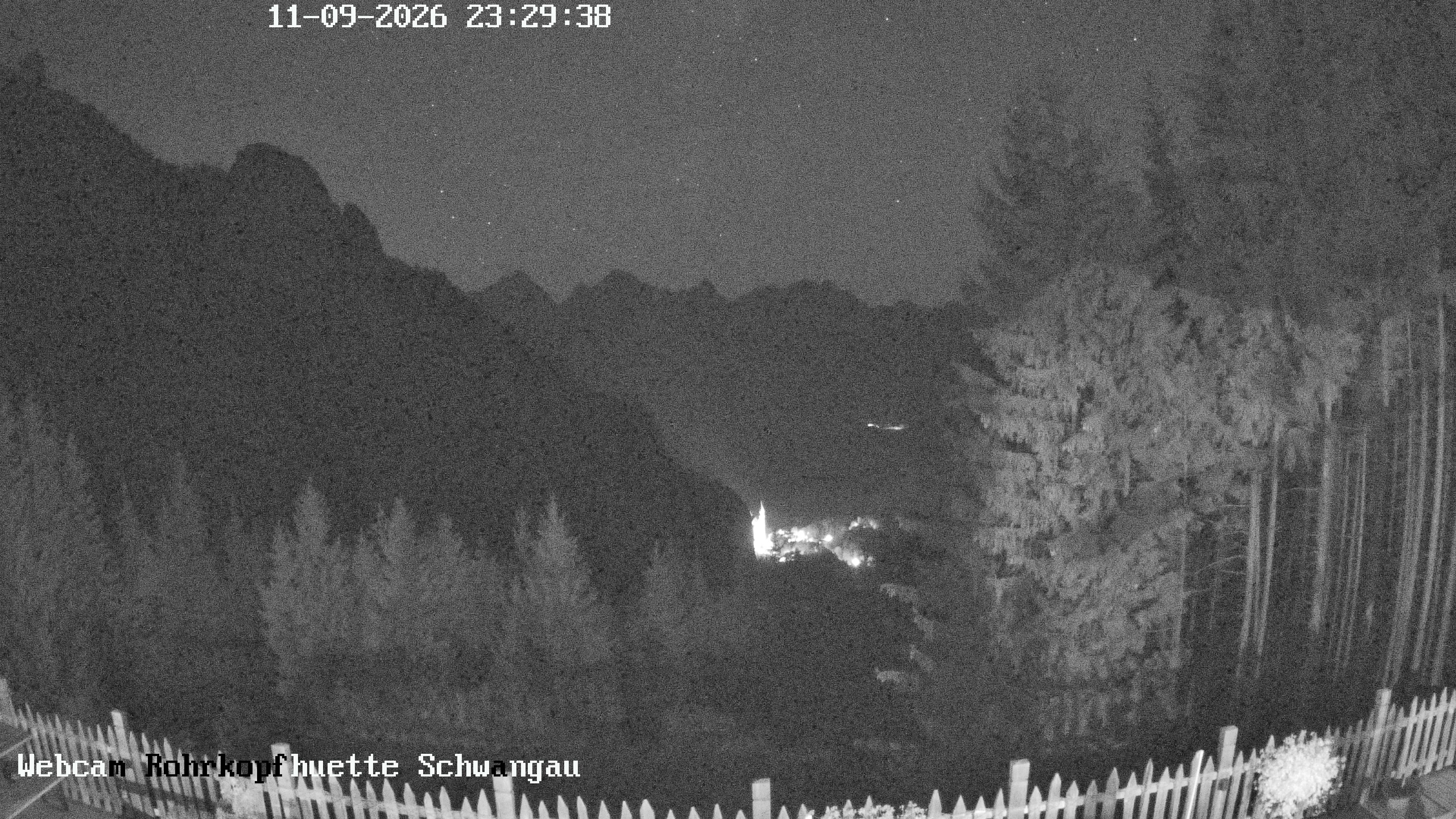 Archiv Foto Webcam Schwangau: Blick von der Rohrkopfhütte ins Tal