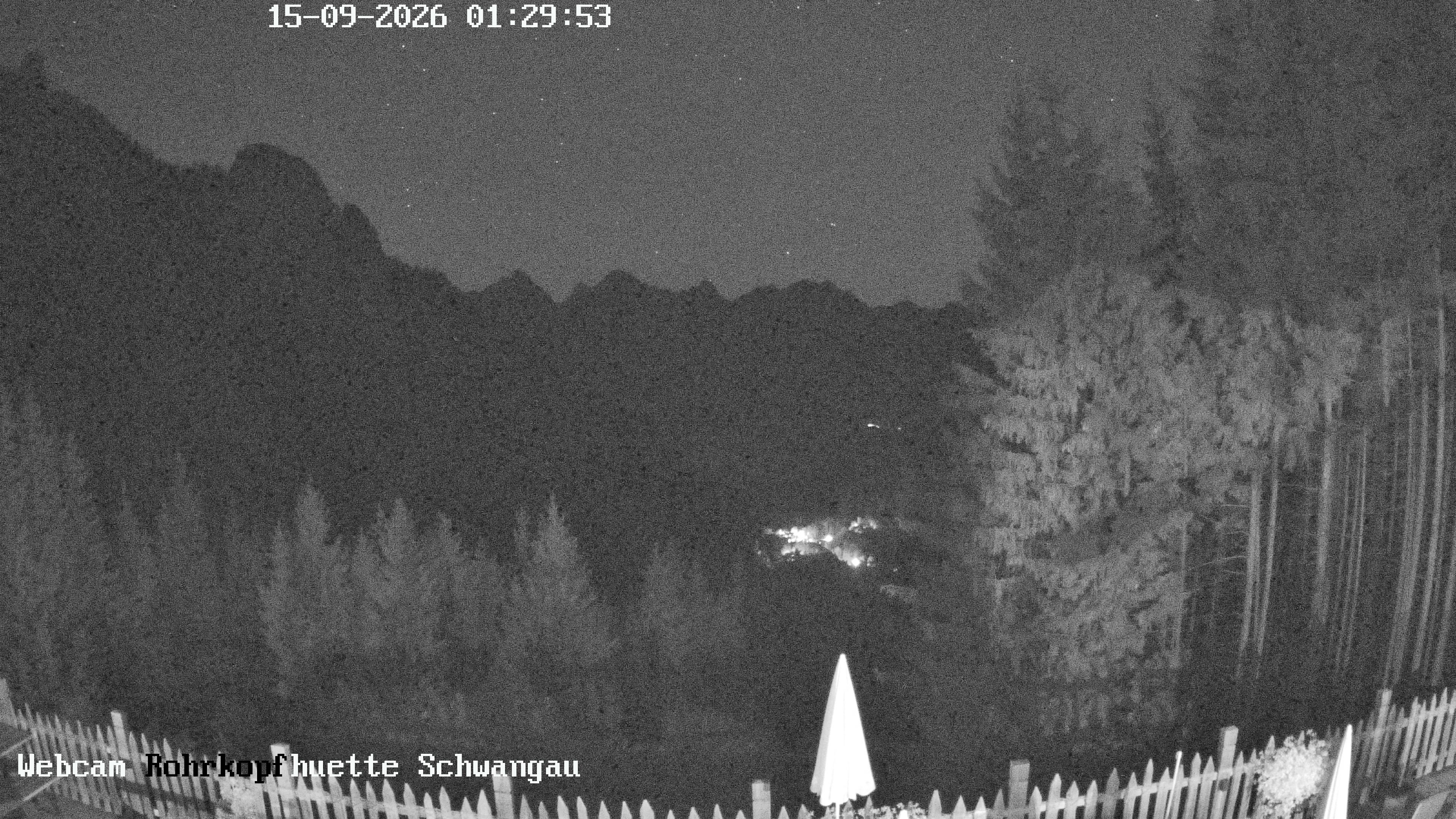 Archiv Foto Webcam Schwangau: Blick von der Rohrkopfhütte ins Tal