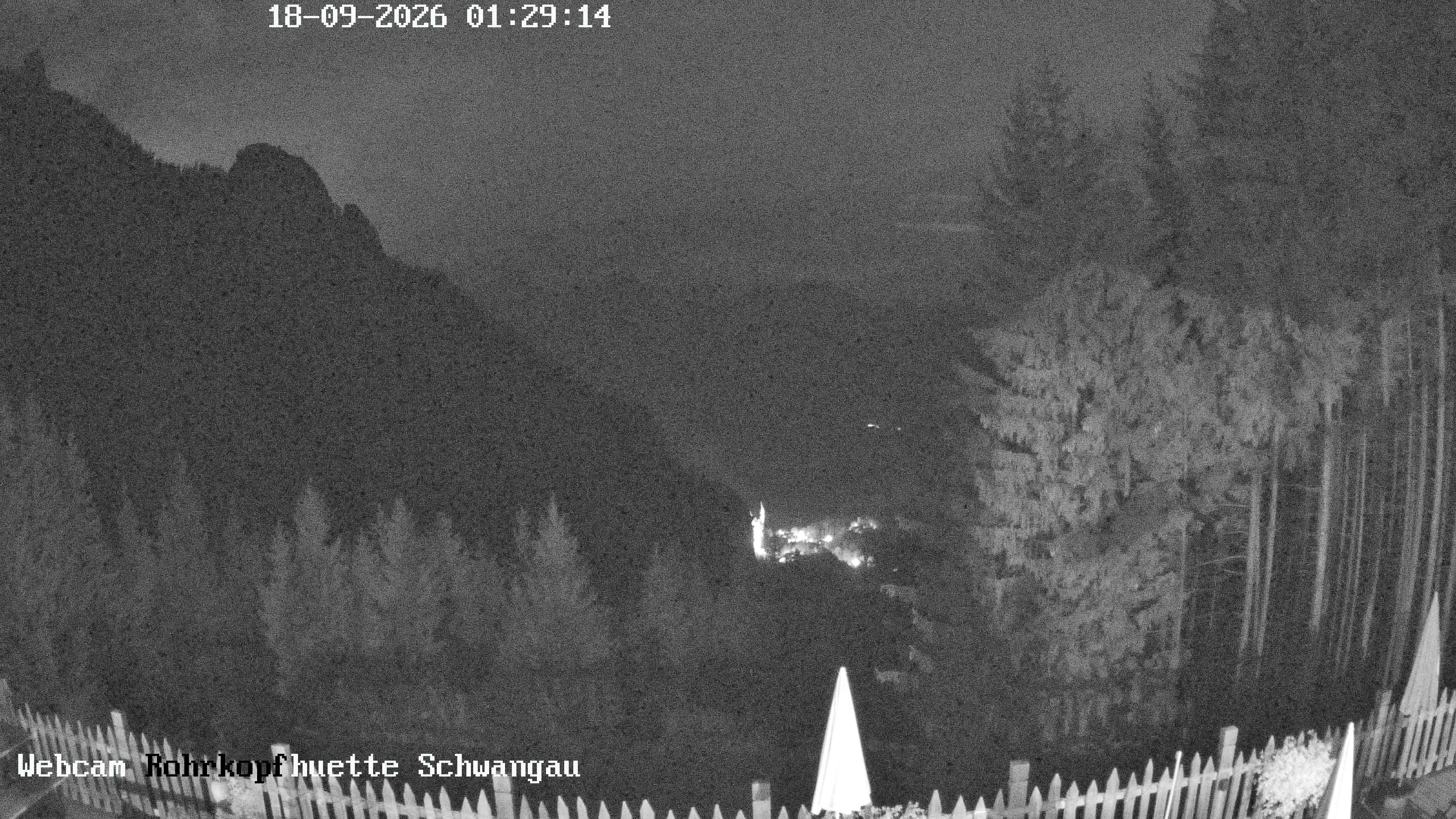 Archiv Foto Webcam Schwangau: Blick von der Rohrkopfhütte ins Tal
