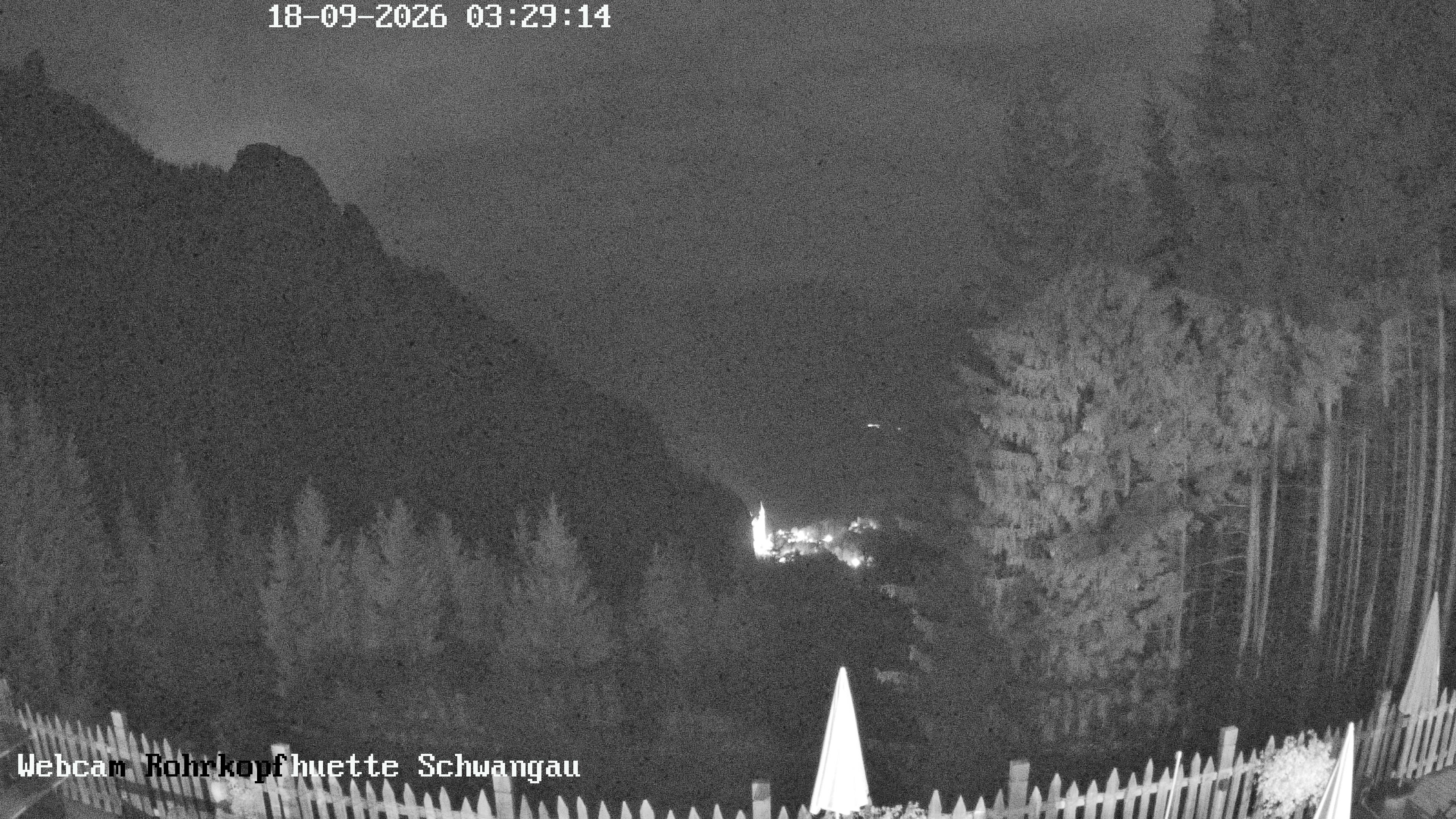 Archiv Foto Webcam Schwangau: Blick von der Rohrkopfhütte ins Tal