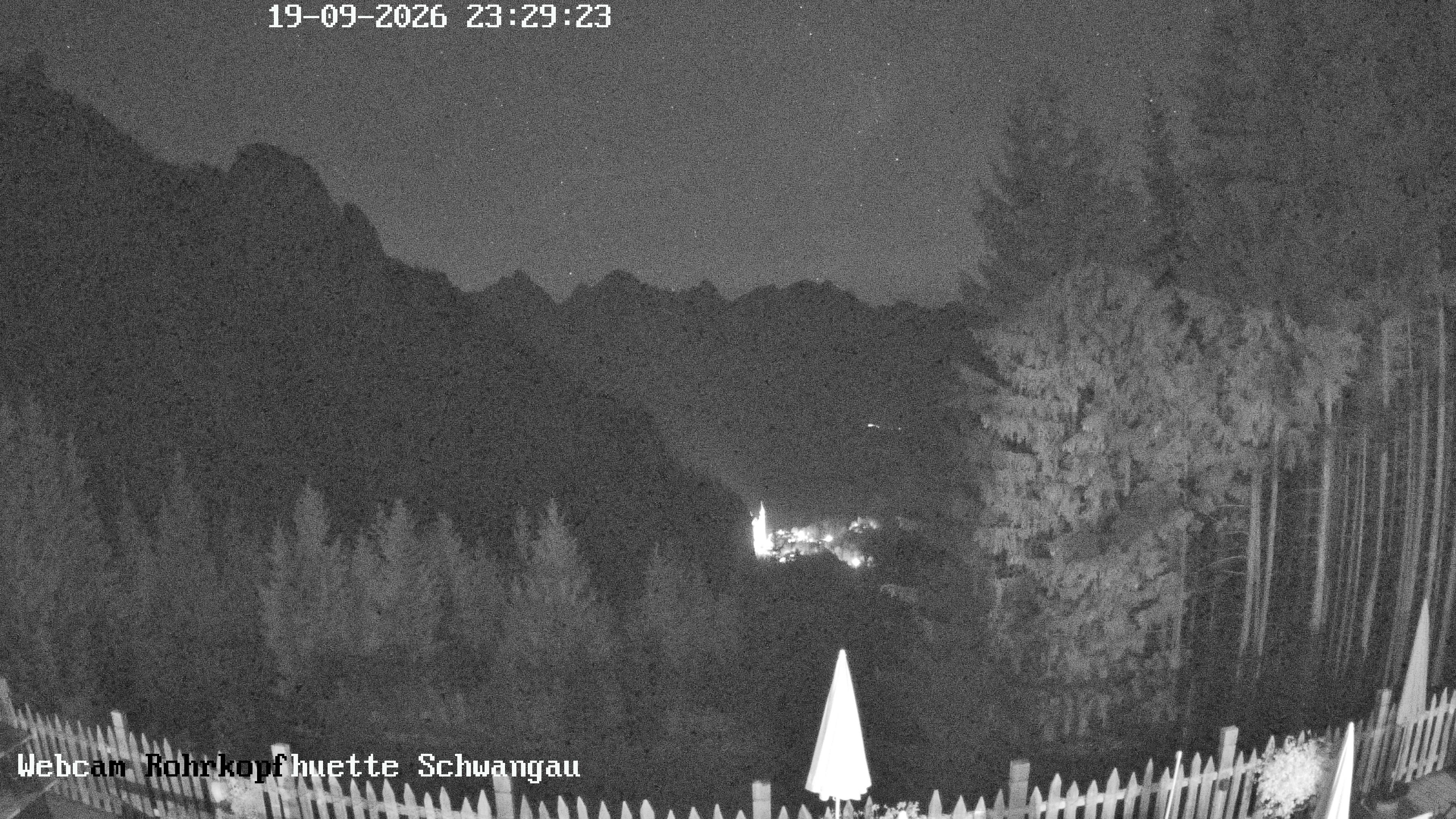 Archiv Foto Webcam Schwangau: Blick von der Rohrkopfhütte ins Tal