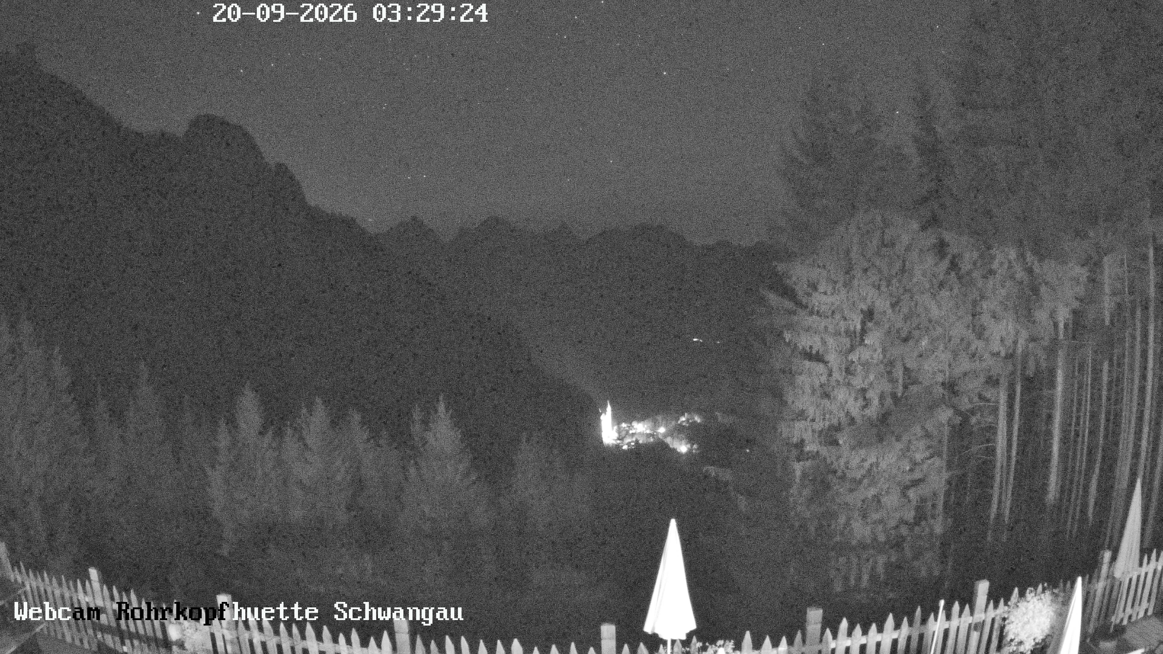 Archiv Foto Webcam Schwangau: Blick von der Rohrkopfhütte ins Tal