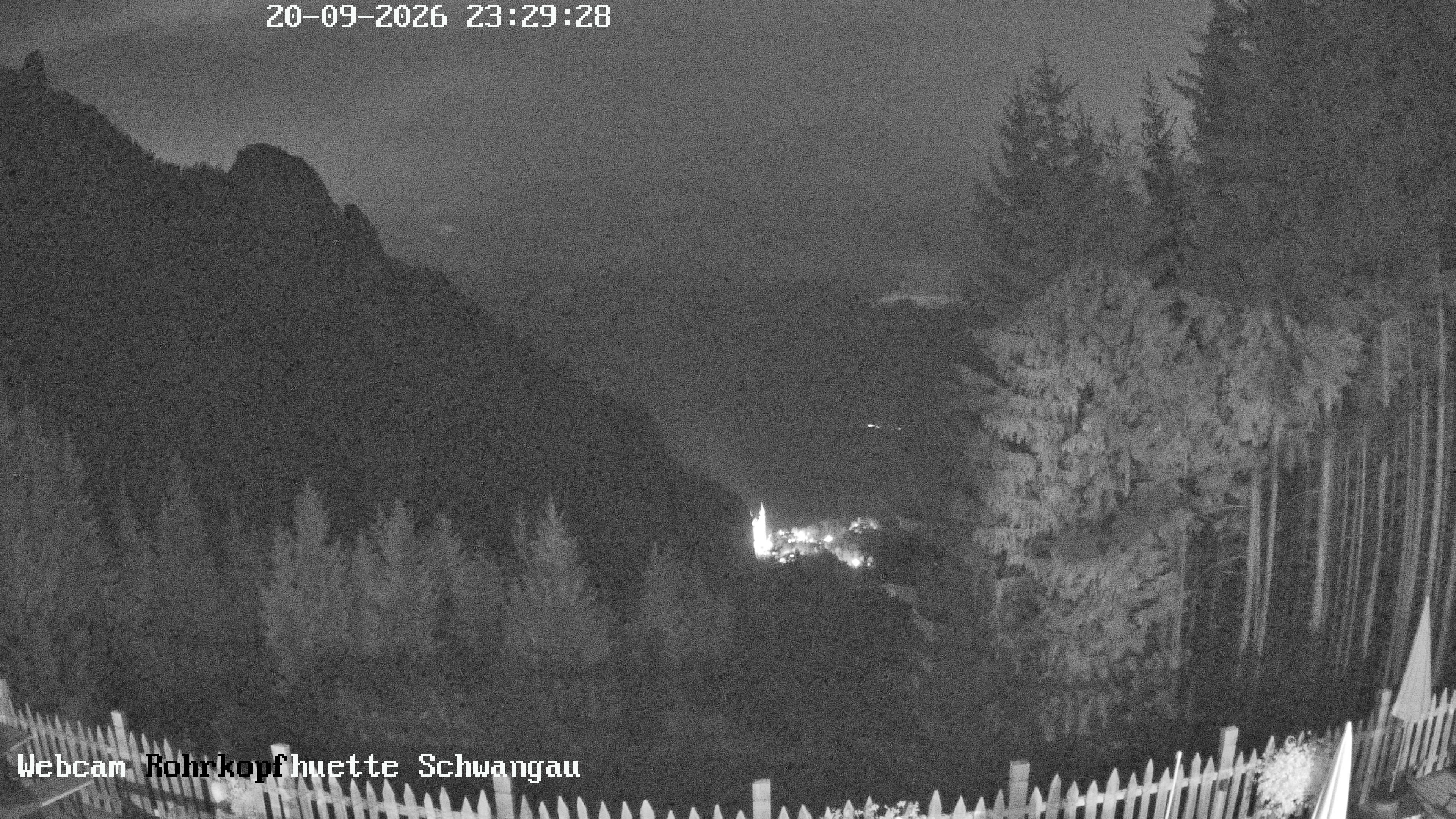 Archiv Foto Webcam Schwangau: Blick von der Rohrkopfhütte ins Tal