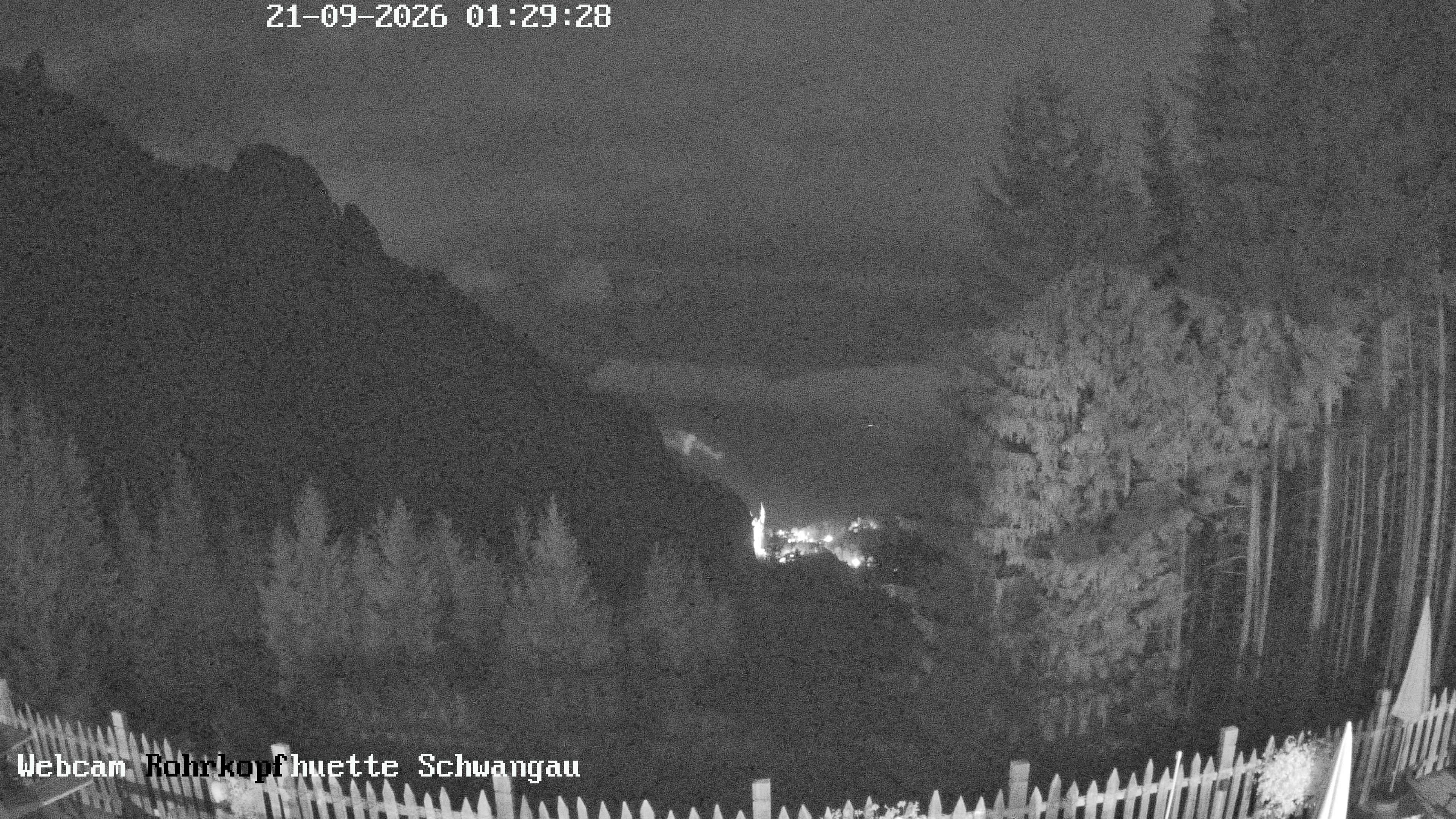 Archiv Foto Webcam Schwangau: Blick von der Rohrkopfhütte ins Tal
