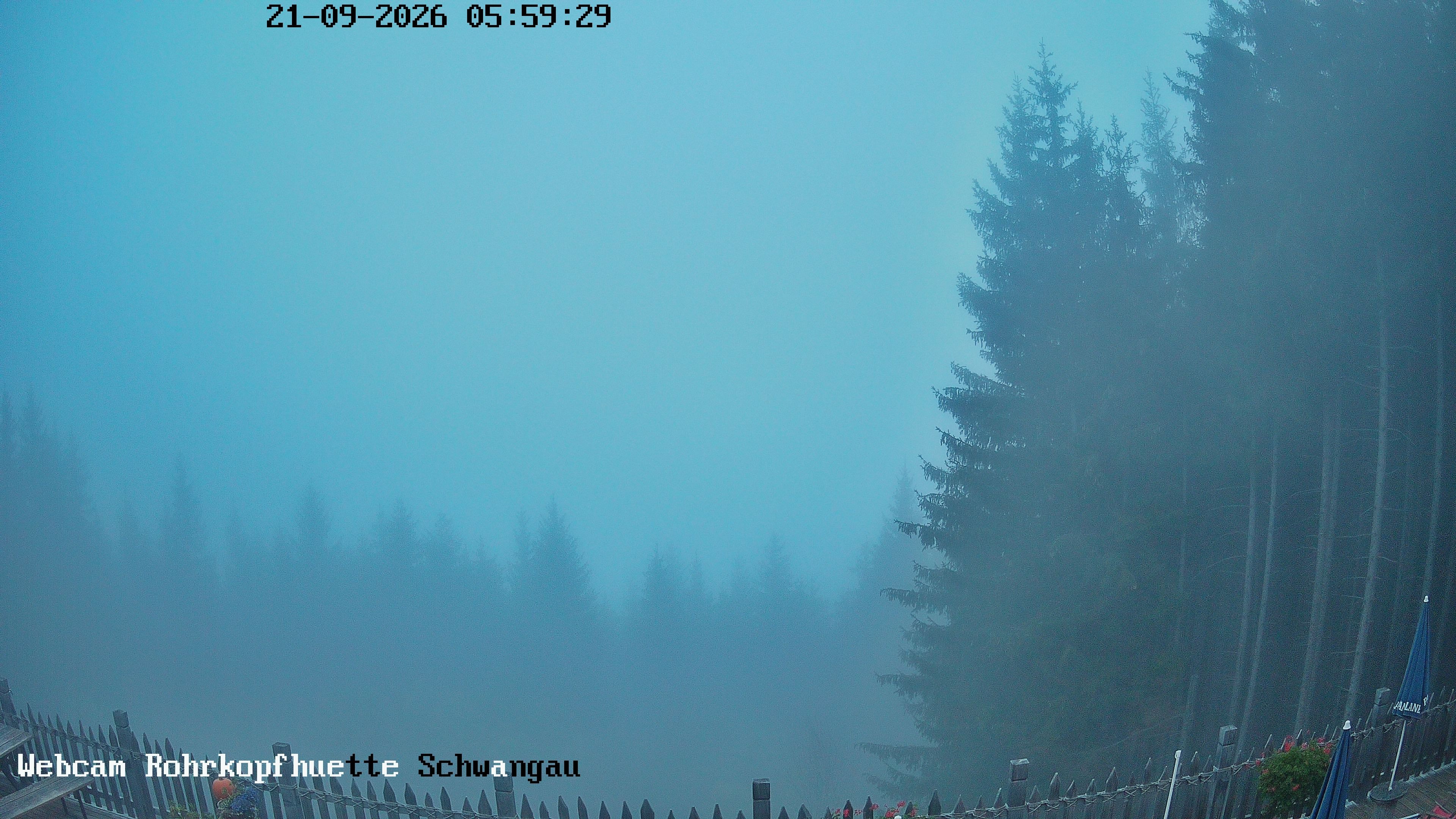 Archiv Foto Webcam Schwangau: Blick von der Rohrkopfhütte ins Tal