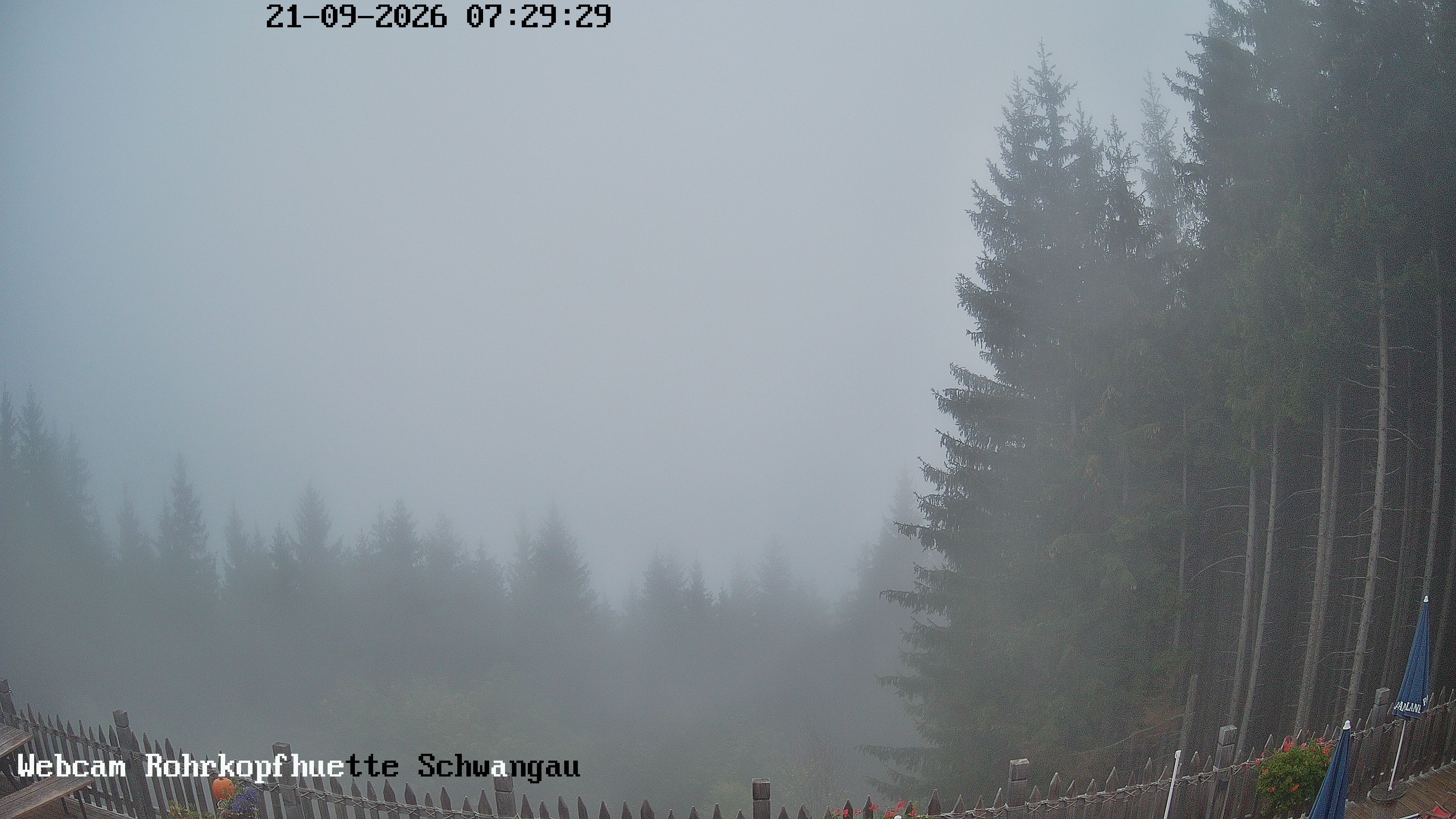 Archiv Foto Webcam Schwangau: Blick von der Rohrkopfhütte ins Tal
