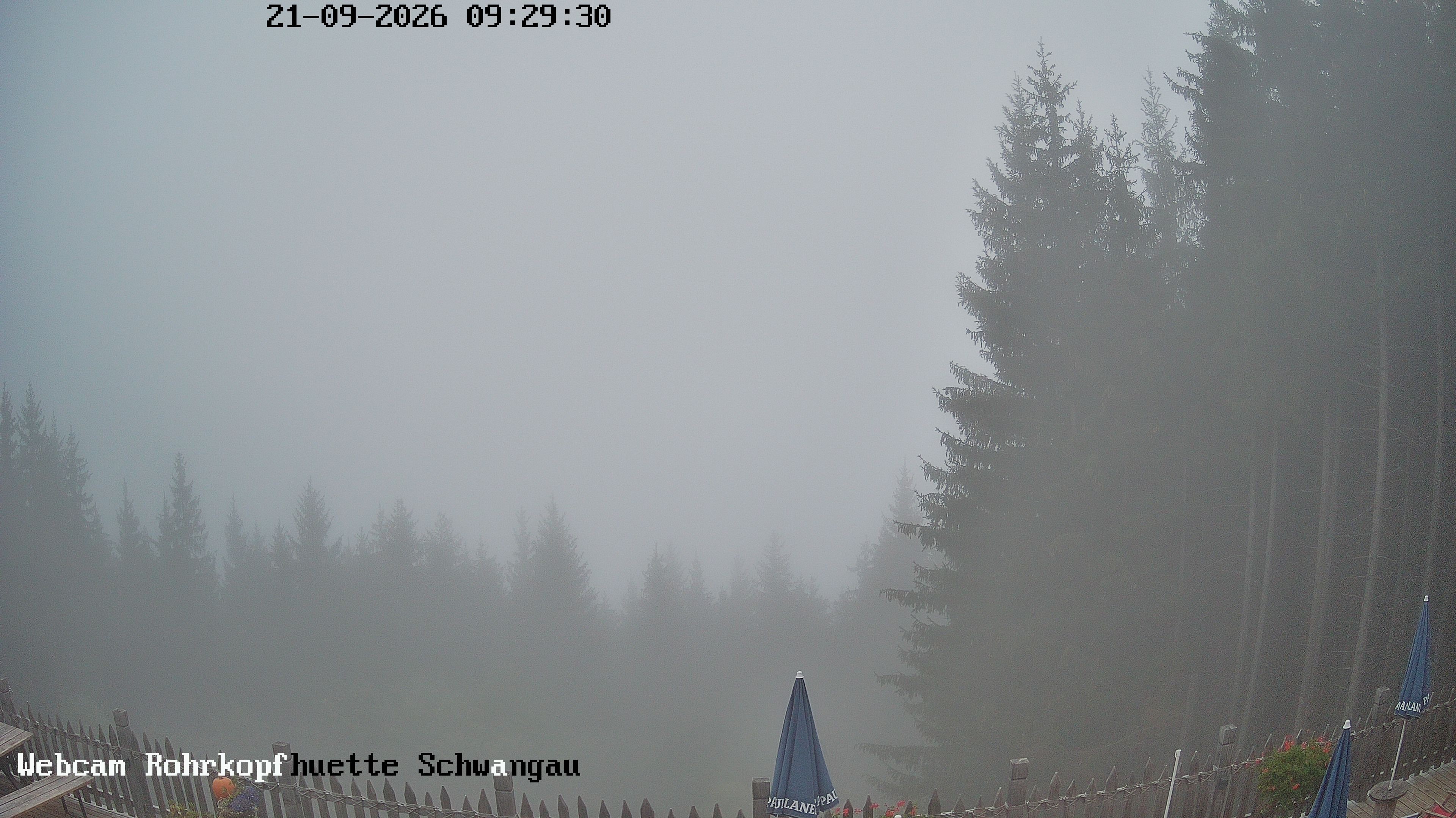Archiv Foto Webcam Schwangau: Blick von der Rohrkopfhütte ins Tal