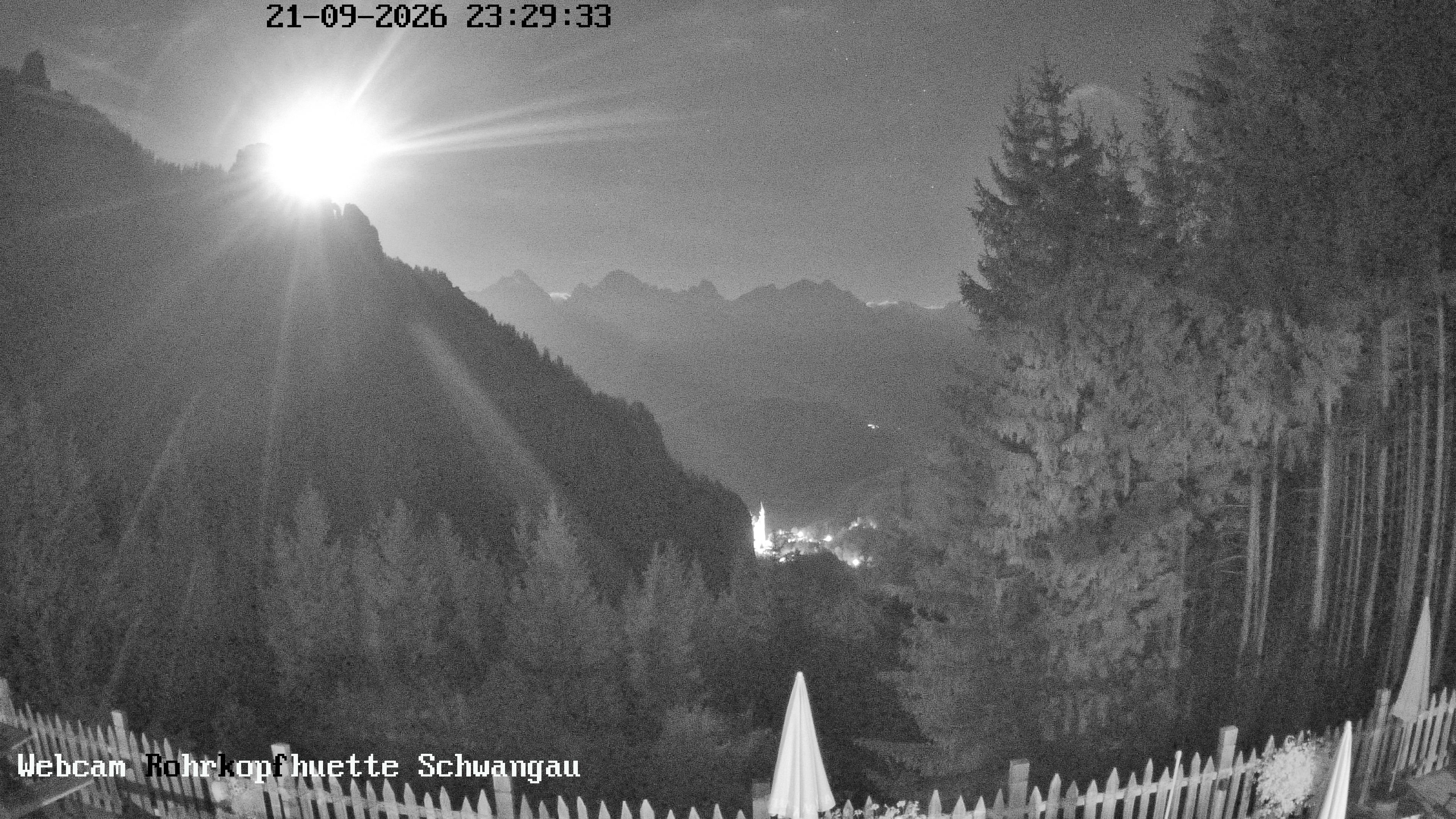 Archiv Foto Webcam Schwangau: Blick von der Rohrkopfhütte ins Tal