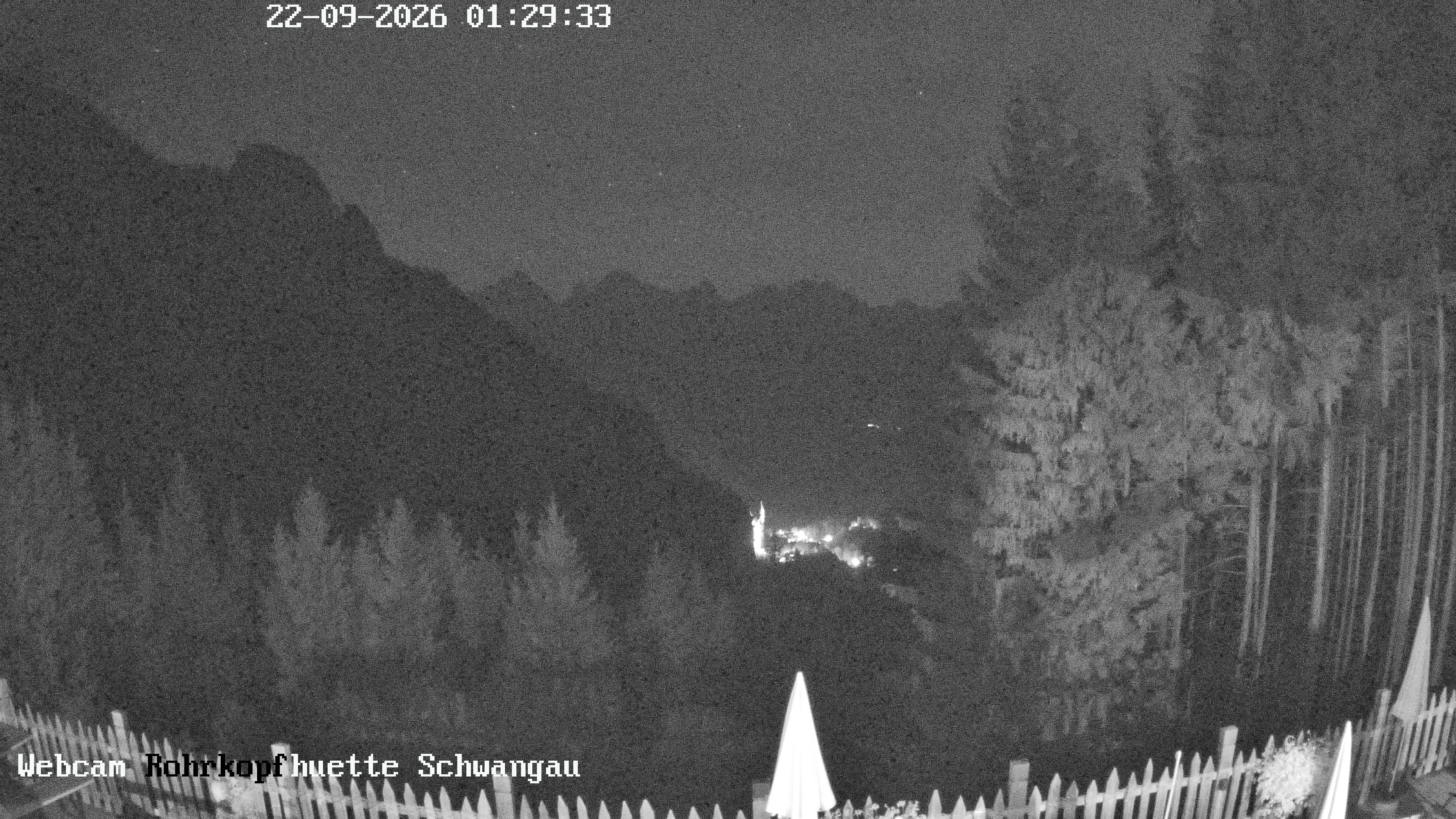 Archiv Foto Webcam Schwangau: Blick von der Rohrkopfhütte ins Tal