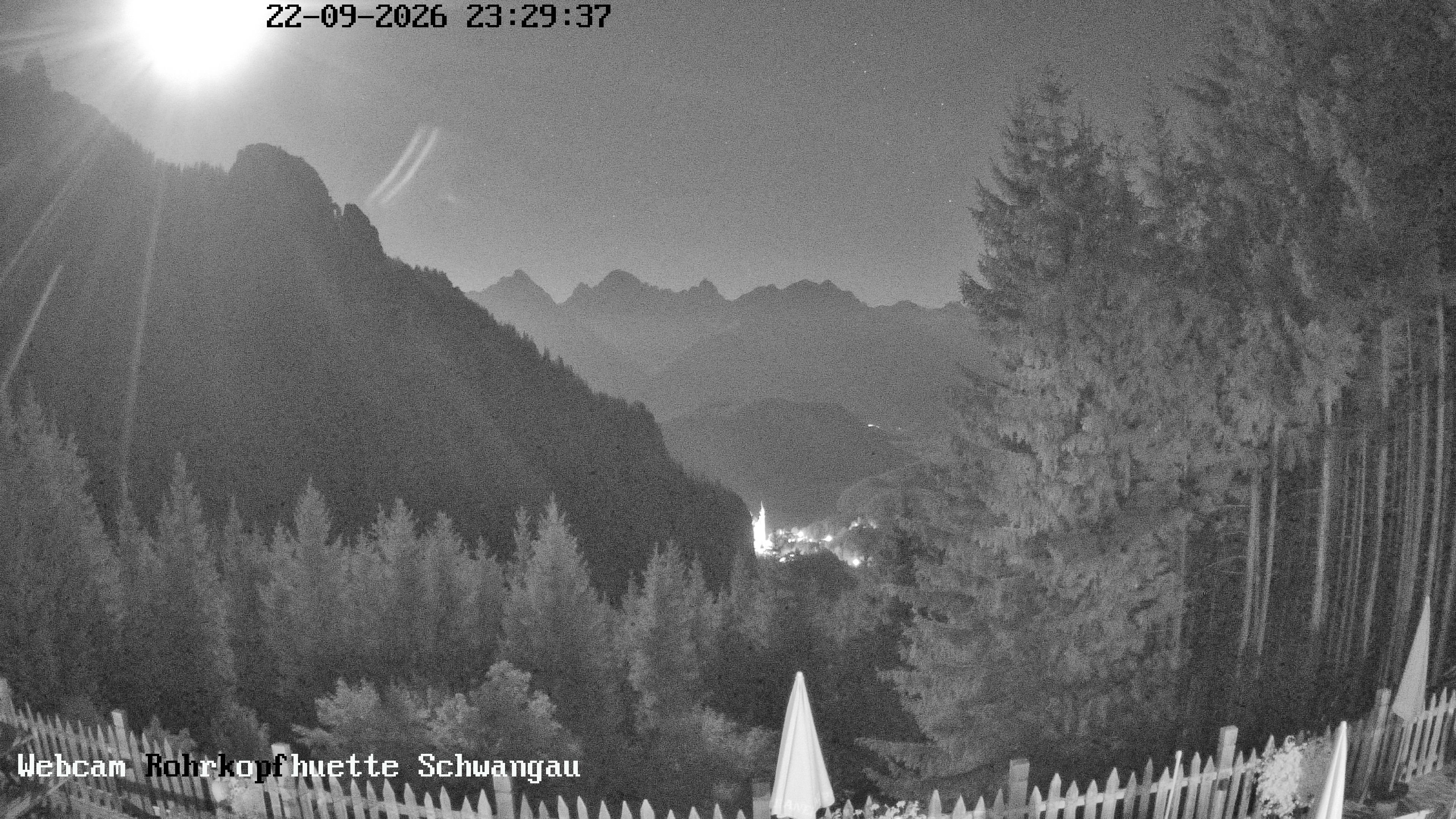 Archiv Foto Webcam Schwangau: Blick von der Rohrkopfhütte ins Tal
