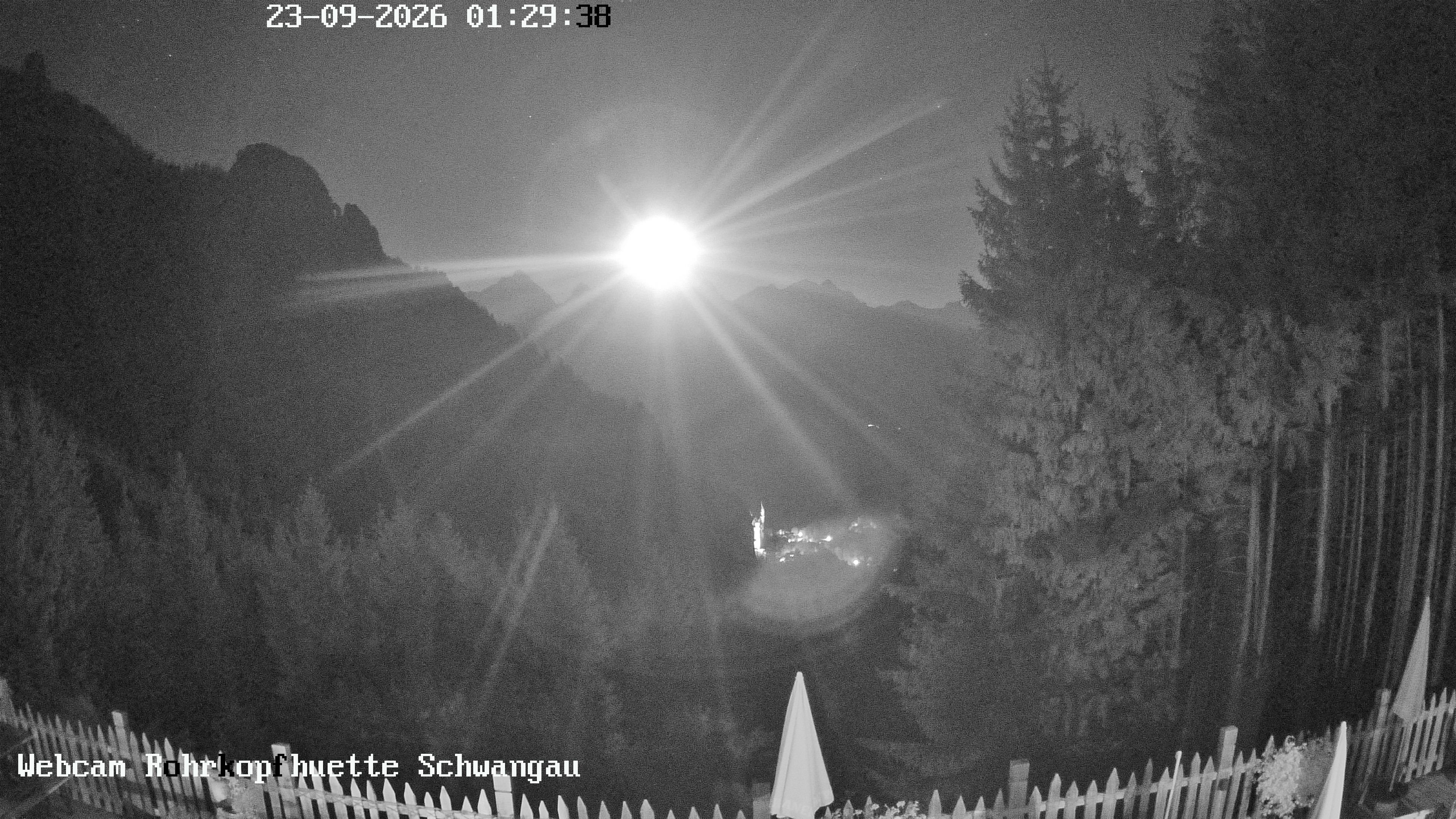 Archiv Foto Webcam Schwangau: Blick von der Rohrkopfhütte ins Tal