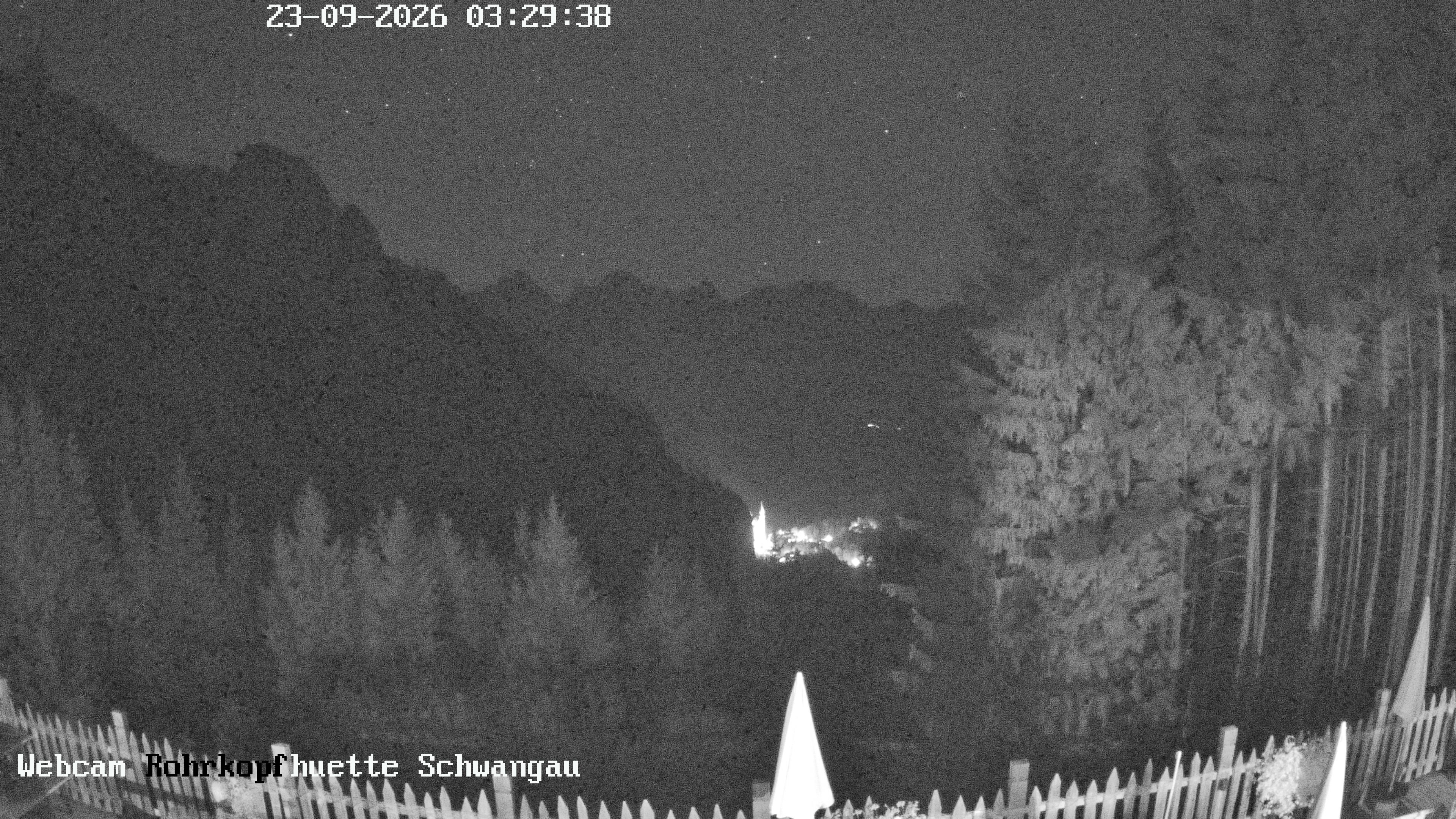 Archiv Foto Webcam Schwangau: Blick von der Rohrkopfhütte ins Tal