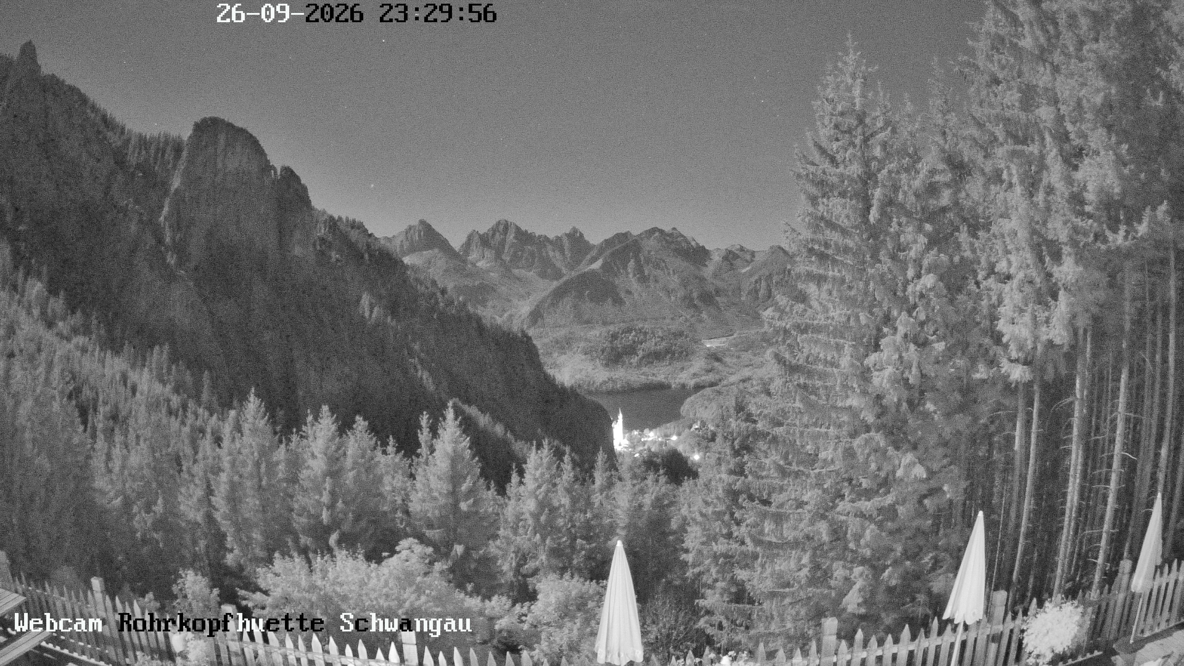 Archiv Foto Webcam Schwangau: Blick von der Rohrkopfhütte ins Tal