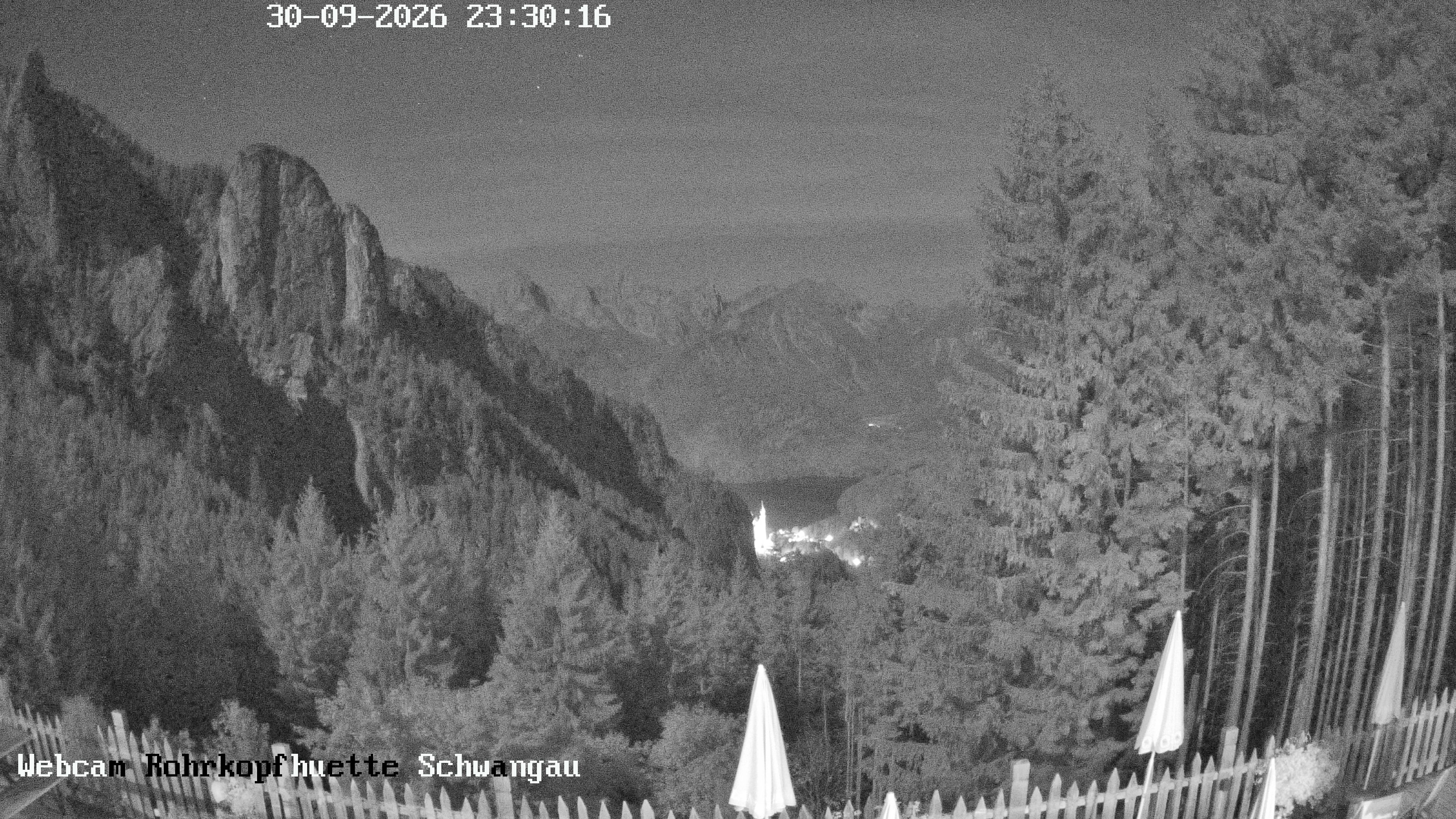 Archiv Foto Webcam Schwangau: Blick von der Rohrkopfhütte ins Tal