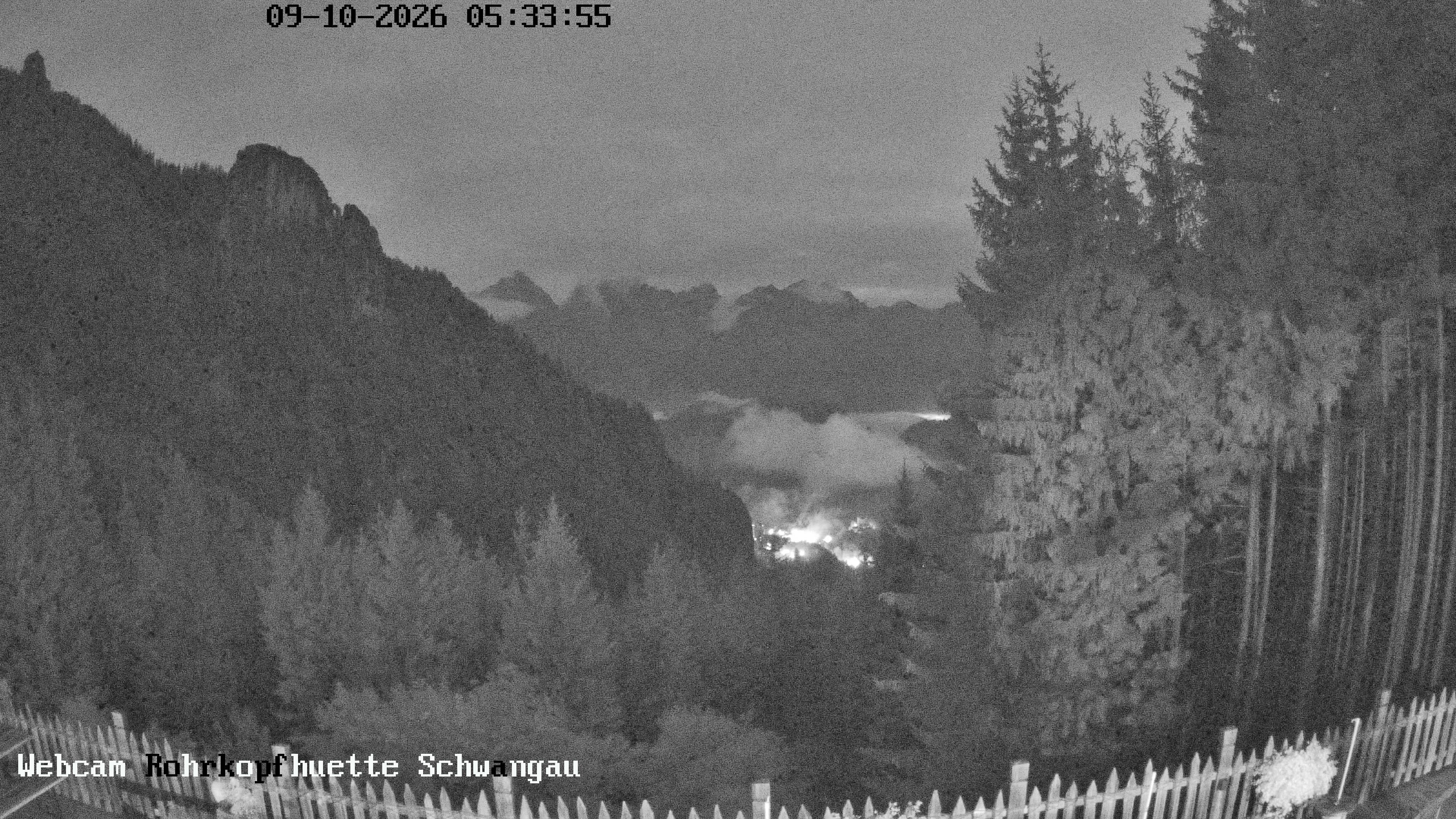 Archiv Foto Webcam Schwangau: Blick von der Rohrkopfhütte ins Tal