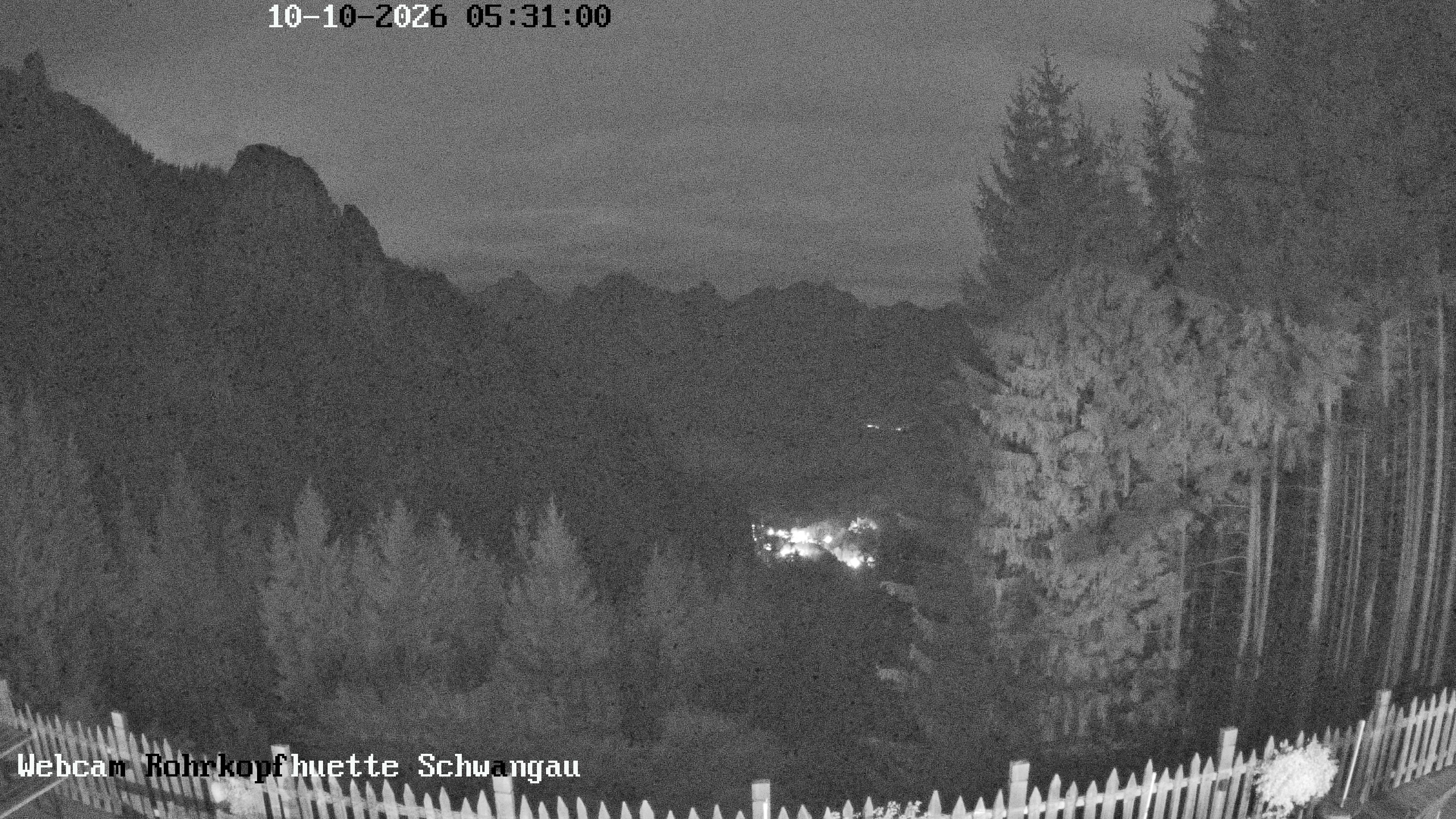 Archiv Foto Webcam Schwangau: Blick von der Rohrkopfhütte ins Tal