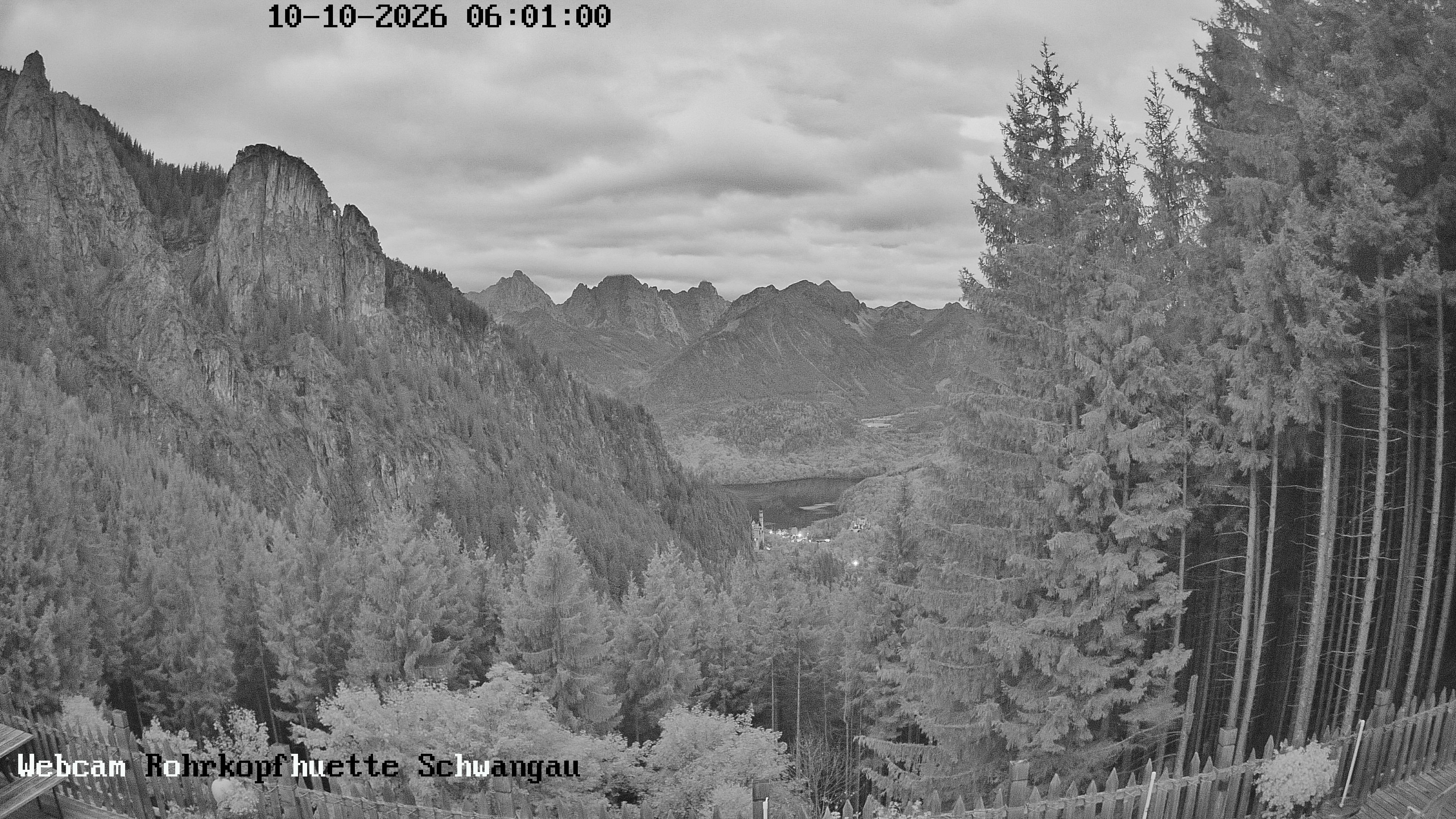 Archiv Foto Webcam Schwangau: Blick von der Rohrkopfhütte ins Tal
