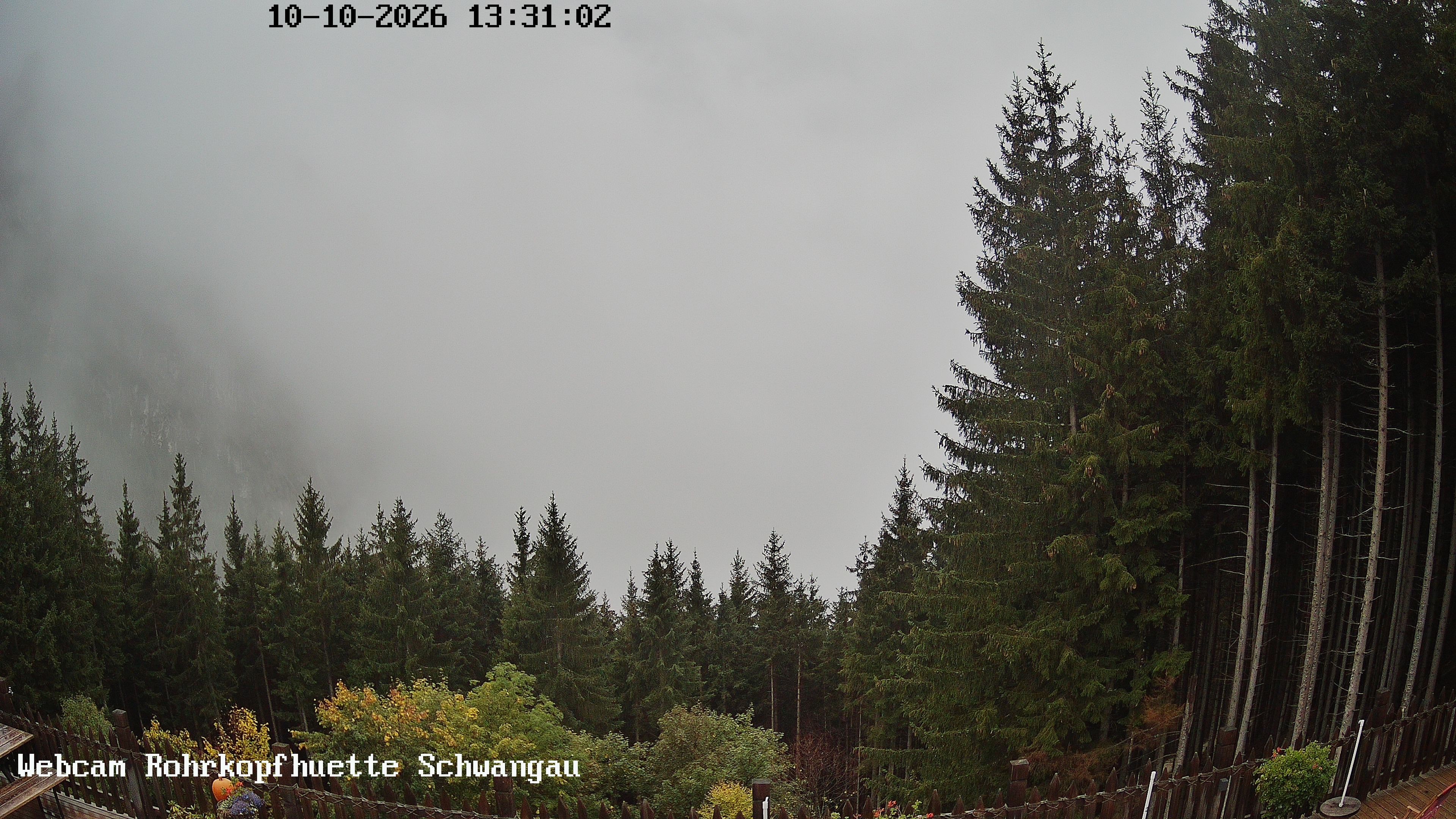 Archiv Foto Webcam Schwangau: Blick von der Rohrkopfhütte ins Tal