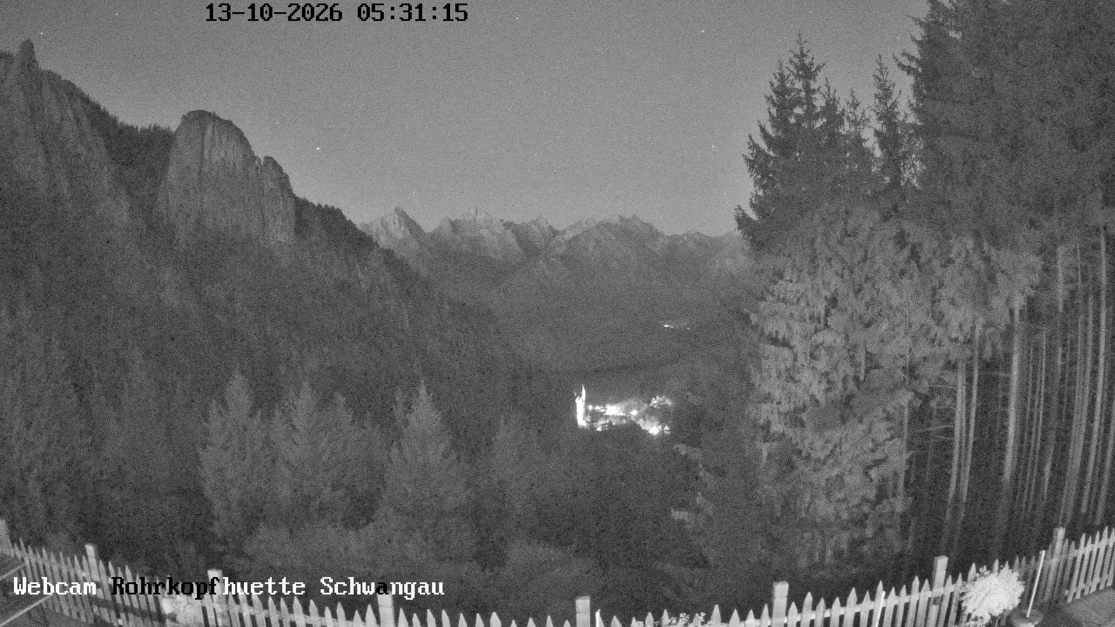 Archiv Foto Webcam Schwangau: Blick von der Rohrkopfhütte ins Tal