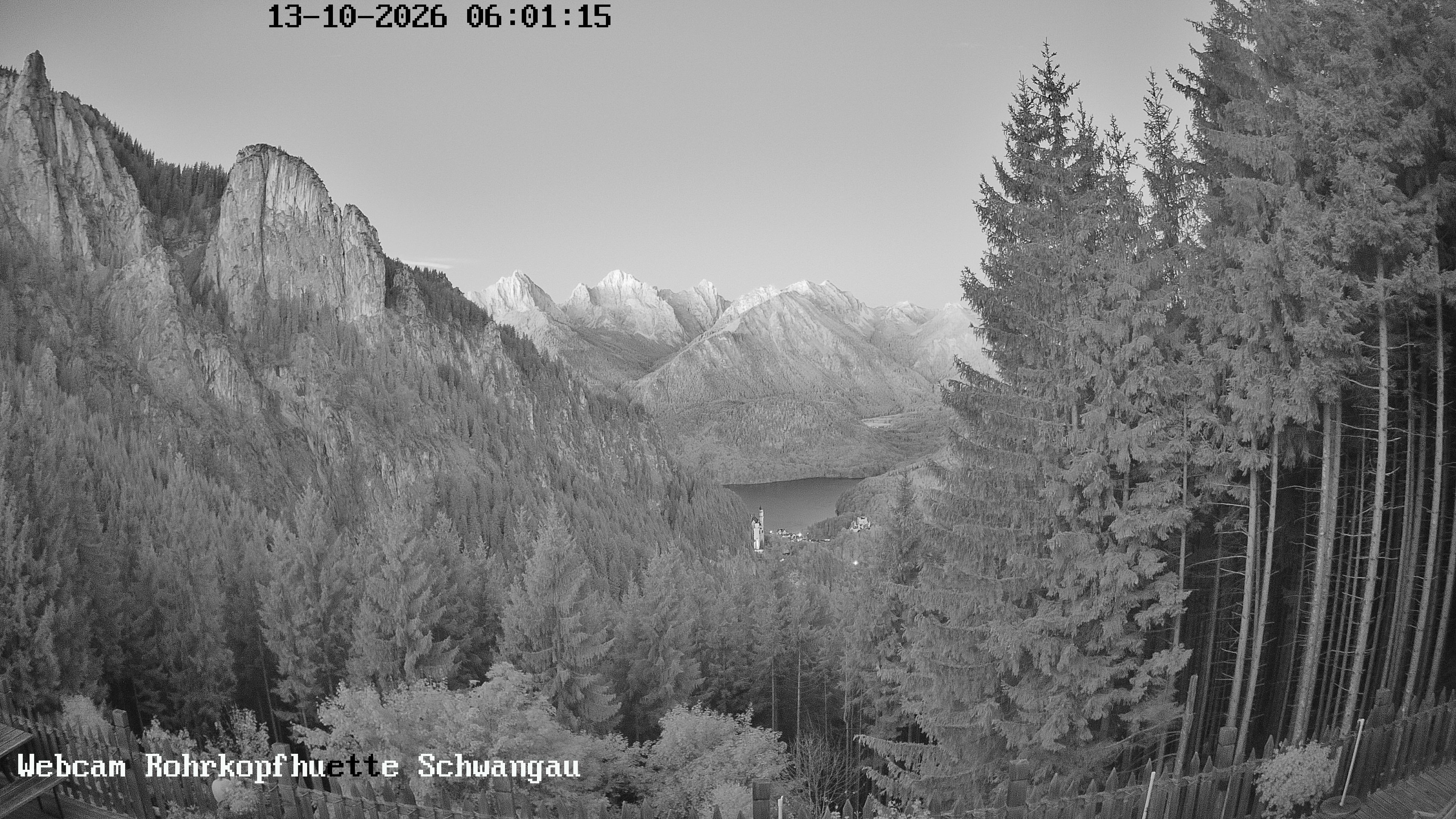 Archiv Foto Webcam Schwangau: Blick von der Rohrkopfhütte ins Tal